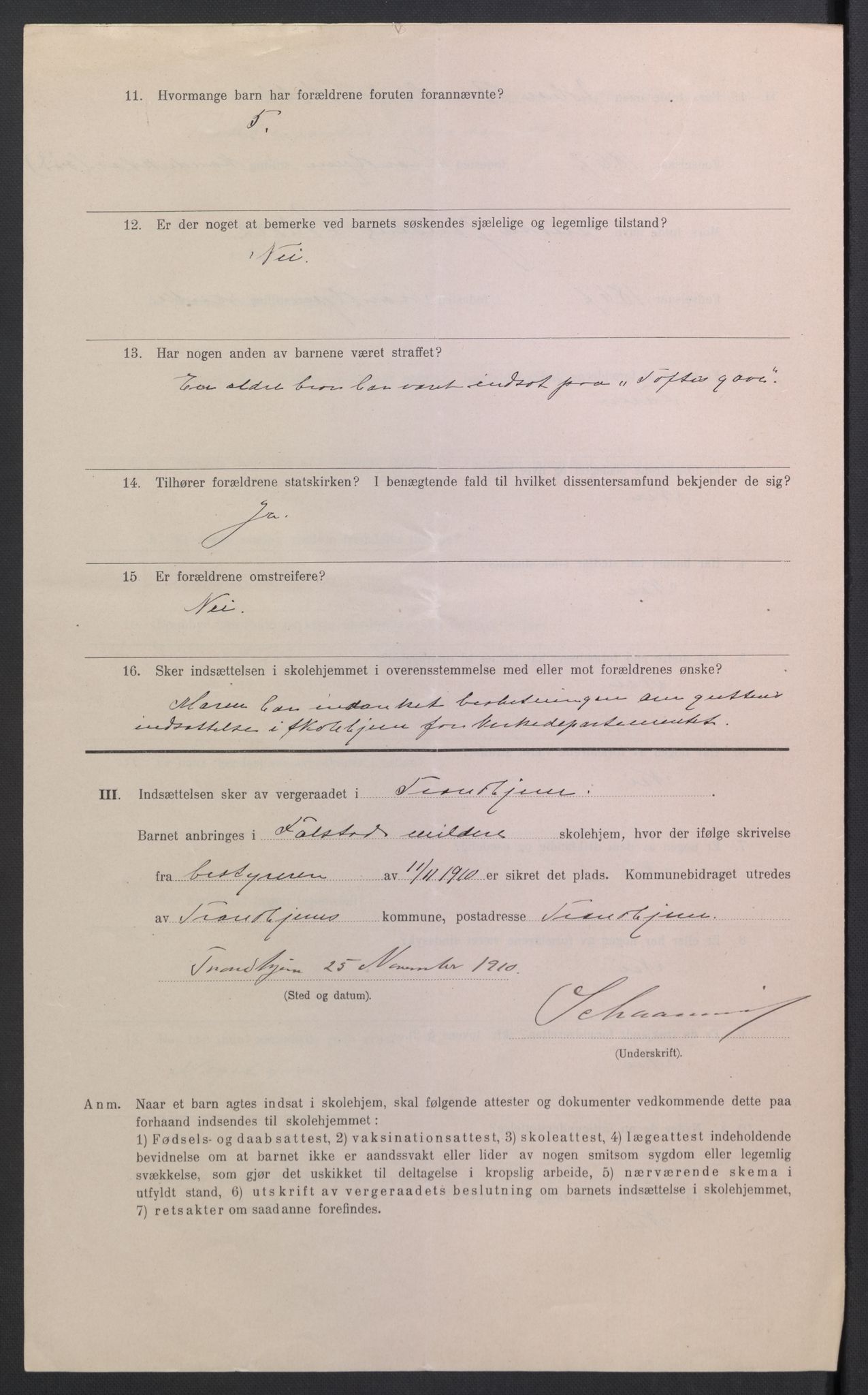 Falstad skolehjem, AV/RA-S-1676/E/Eb/L0010: Elevmapper løpenr. 210-239, 1910-1917, p. 275