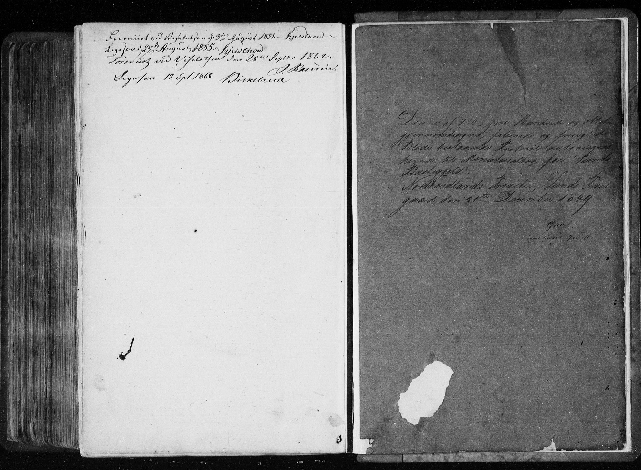 Sund sokneprestembete, AV/SAB-A-99930: Parish register (official) no. A 14, 1850-1866