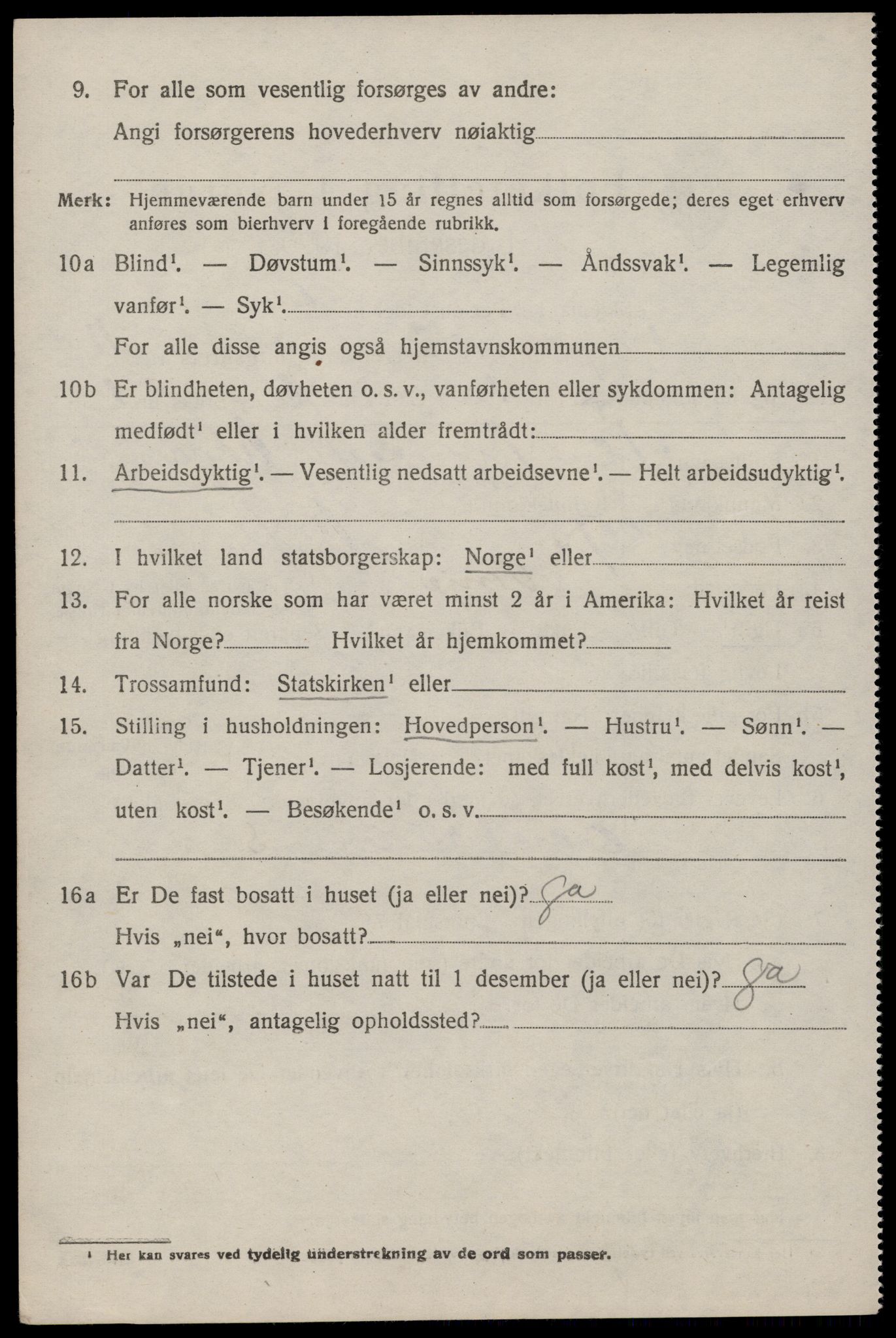 SAKO, 1920 census for Vinje, 1920, p. 3358