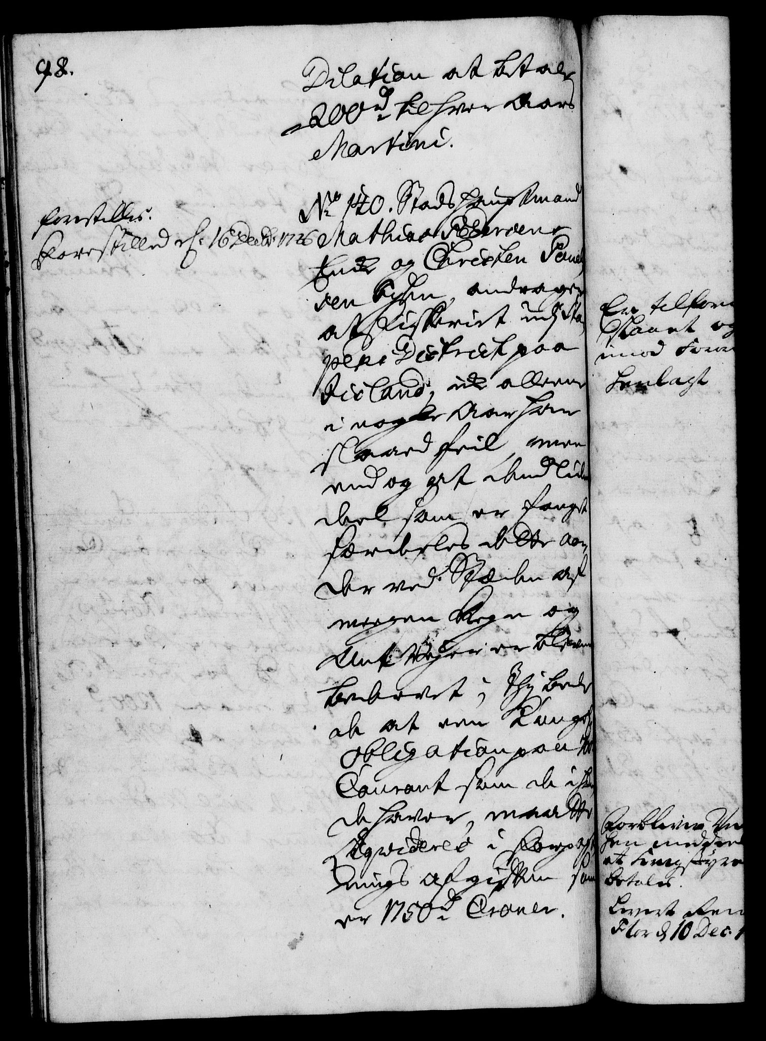 Rentekammeret, Kammerkanselliet, AV/RA-EA-3111/G/Gh/Gha/L0009: Norsk ekstraktmemorialprotokoll (merket RK 53.54), 1726-1728, p. 98