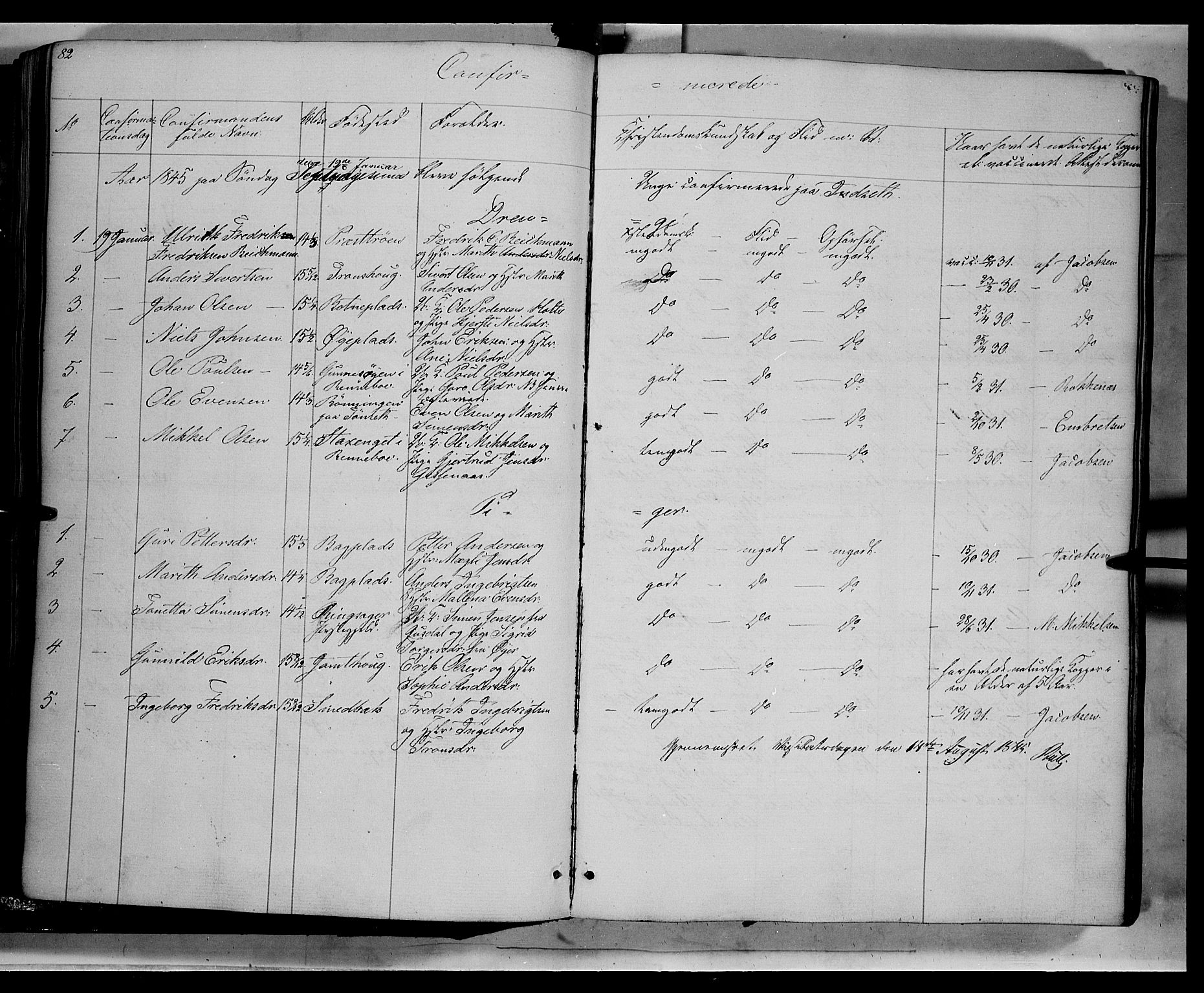 Kvikne prestekontor, AV/SAH-PREST-064/H/Ha/Haa/L0005: Parish register (official) no. 5, 1841-1862, p. 82