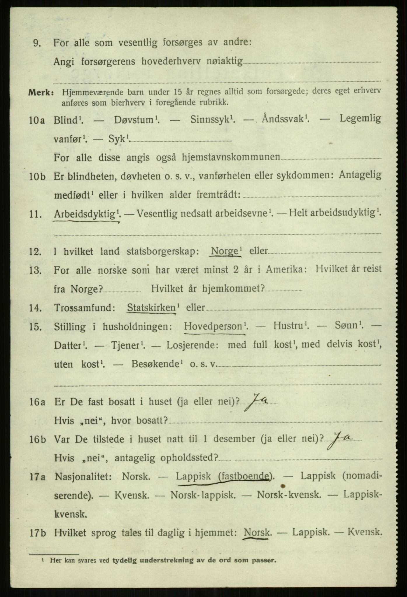 SATØ, 1920 census for Bardu, 1920, p. 4095