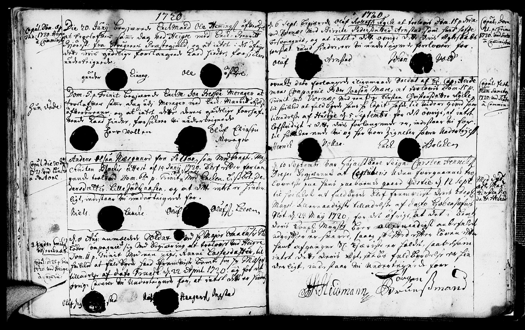 Ministerialprotokoller, klokkerbøker og fødselsregistre - Nord-Trøndelag, SAT/A-1458/709/L0053: Parish register (official) no. 709A01, 1714-1729