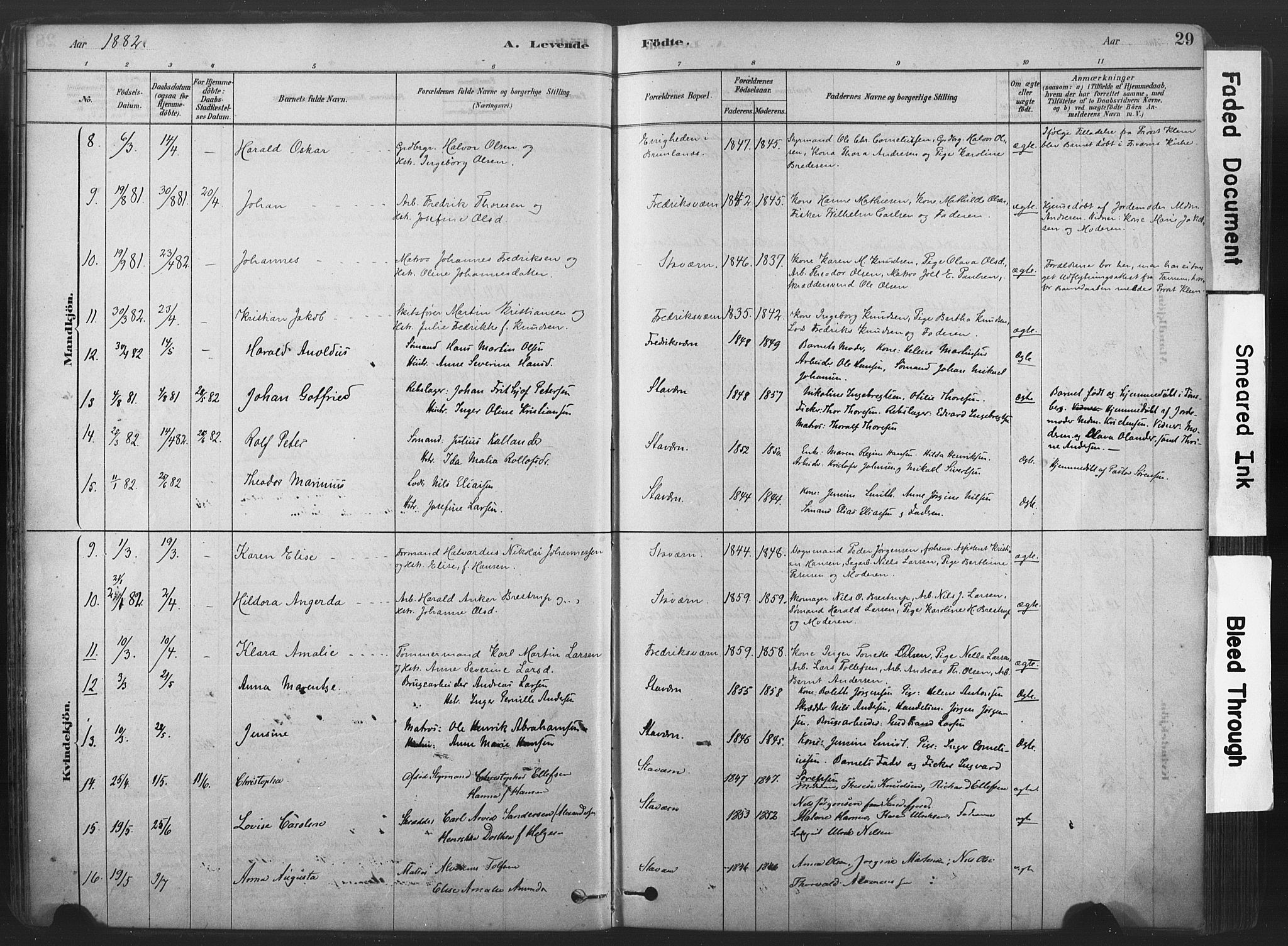 Stavern kirkebøker, SAKO/A-318/F/Fa/L0008: Parish register (official) no. 8, 1878-1905, p. 29