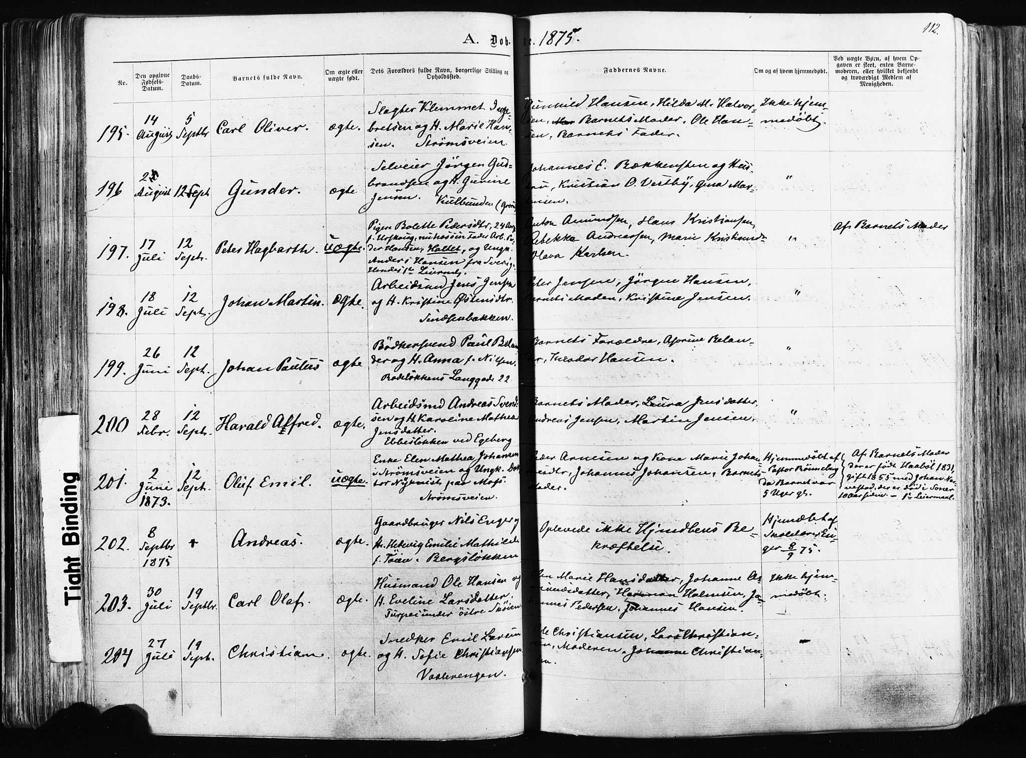 Østre Aker prestekontor Kirkebøker, AV/SAO-A-10840/F/Fa/L0003: Parish register (official) no. I 3, 1869-1875, p. 112