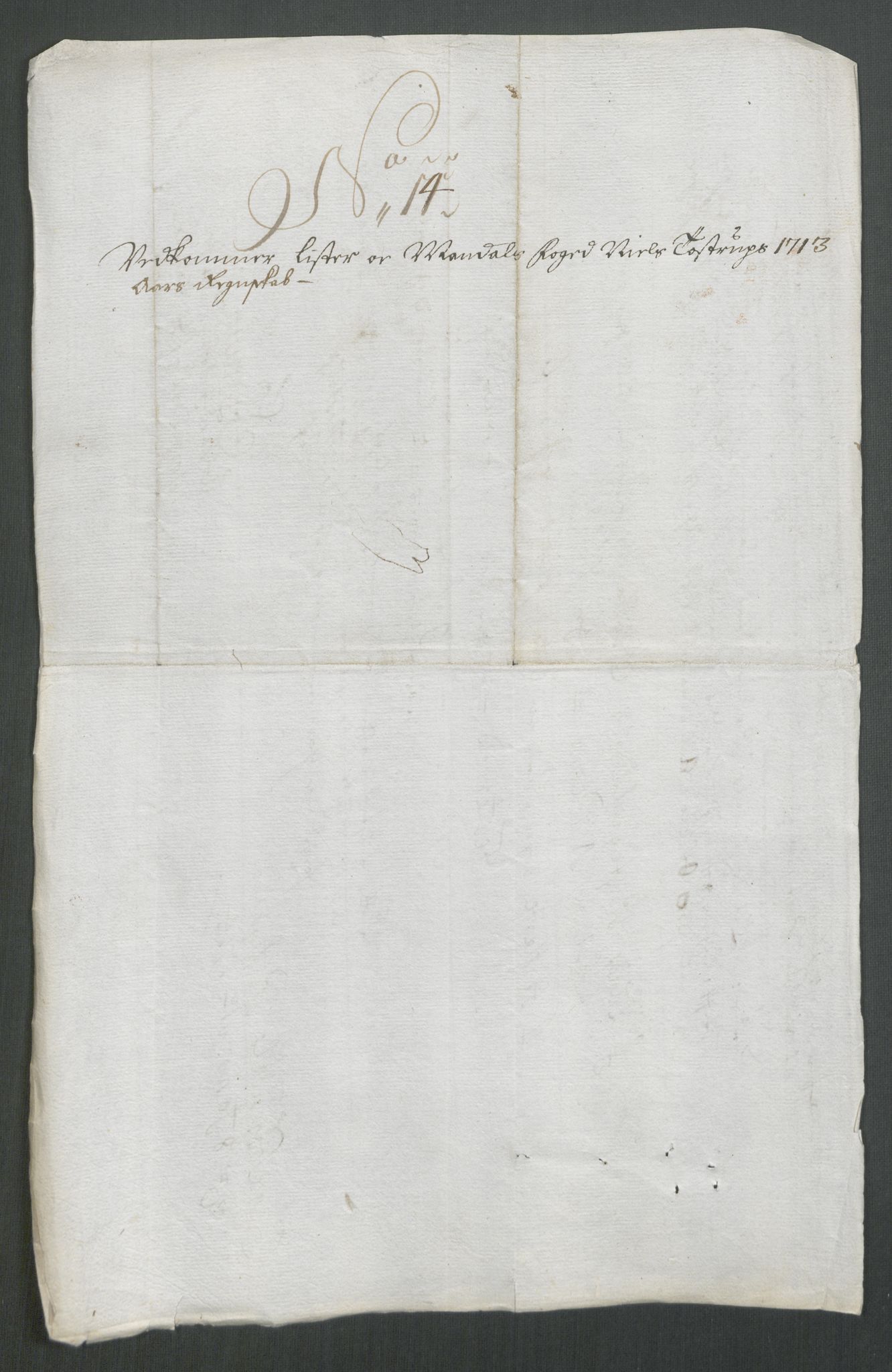 Rentekammeret inntil 1814, Reviderte regnskaper, Fogderegnskap, RA/EA-4092/R43/L2556: Fogderegnskap Lista og Mandal, 1713, p. 328