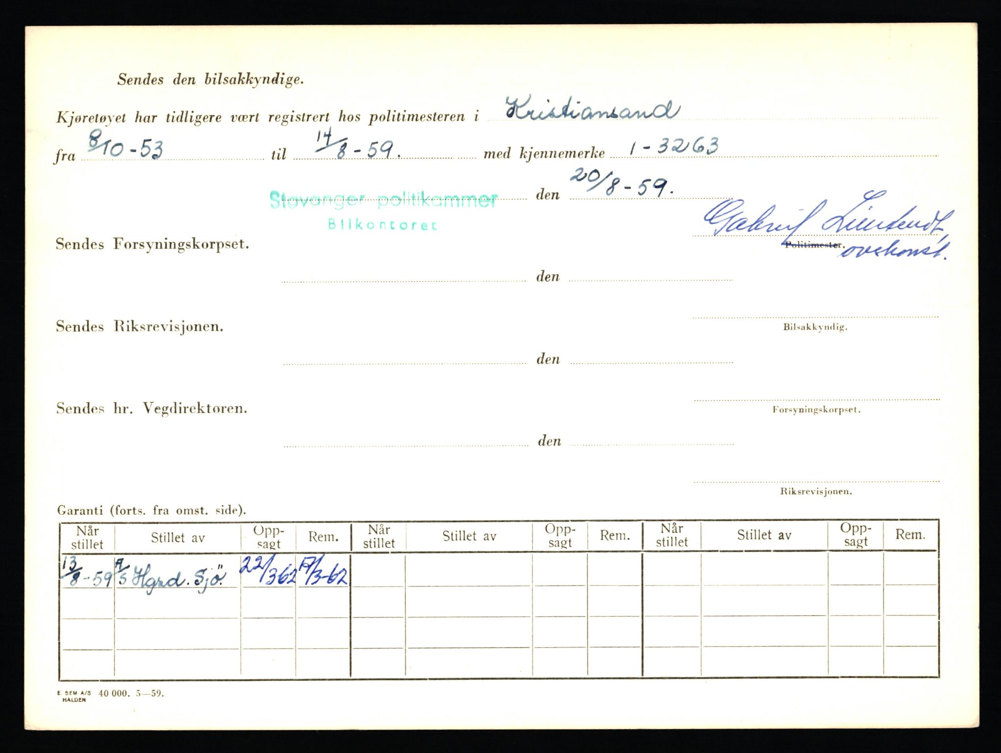 Stavanger trafikkstasjon, AV/SAST-A-101942/0/F/L0006: L-1700 - L-2149, 1930-1971, p. 2064