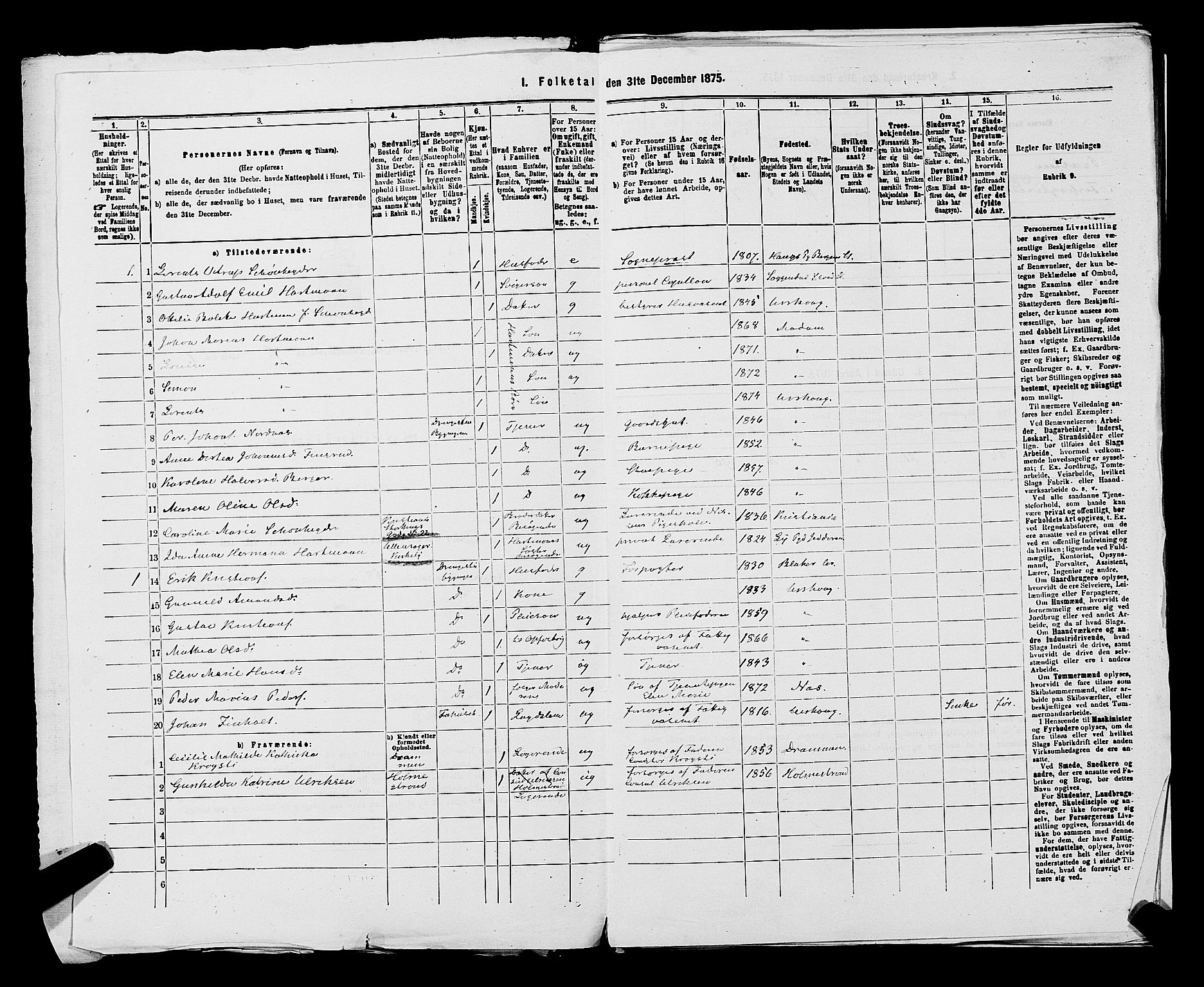 RA, 1875 census for 0224P Aurskog, 1875, p. 686