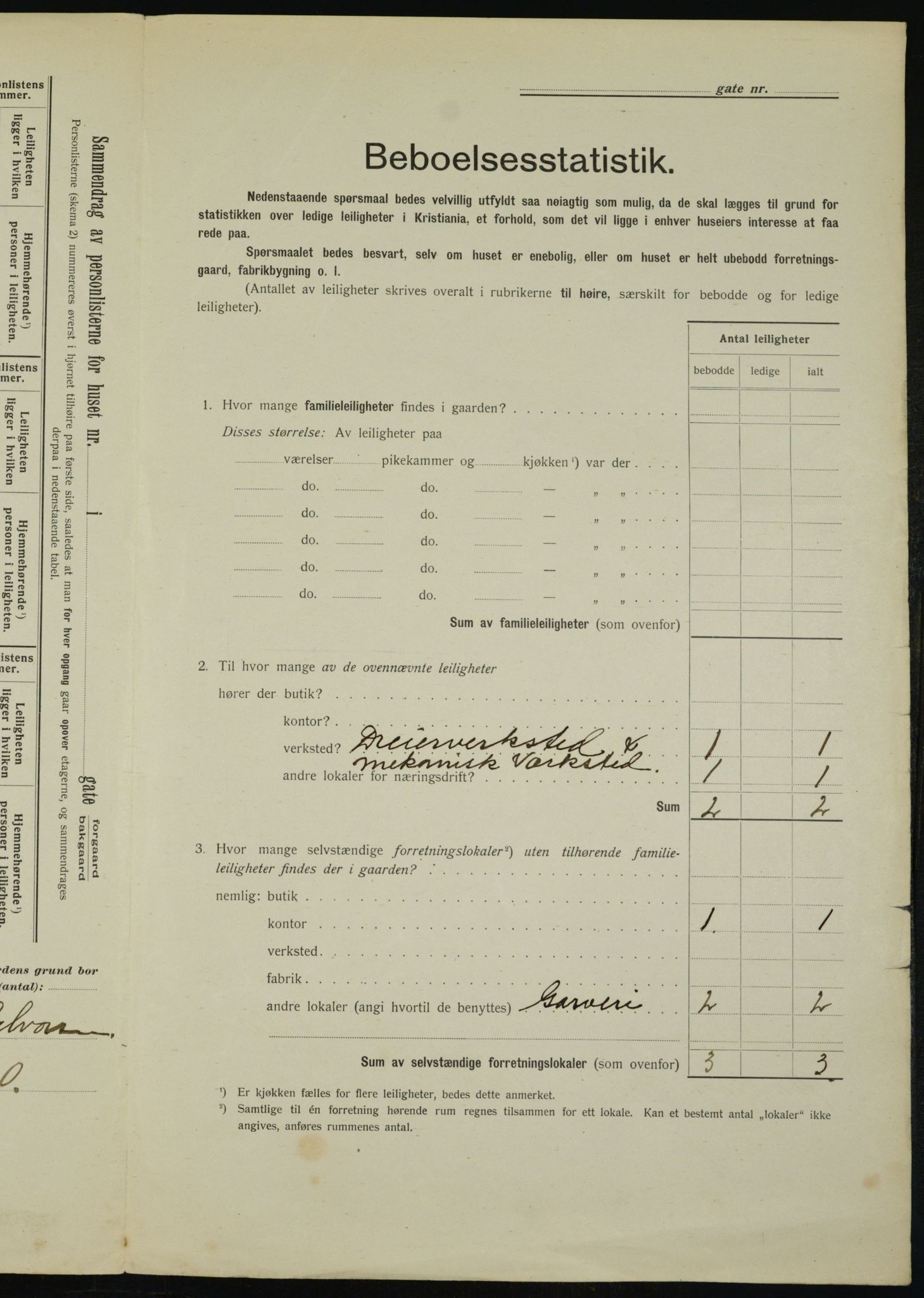 OBA, Municipal Census 1912 for Kristiania, 1912, p. 12226