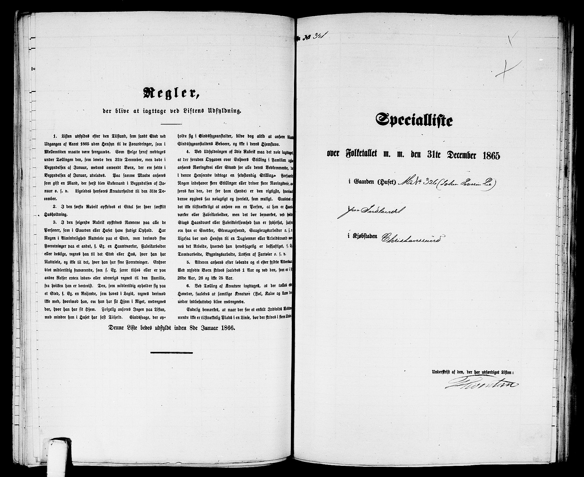 RA, 1865 census for Kristiansund/Kristiansund, 1865, p. 696