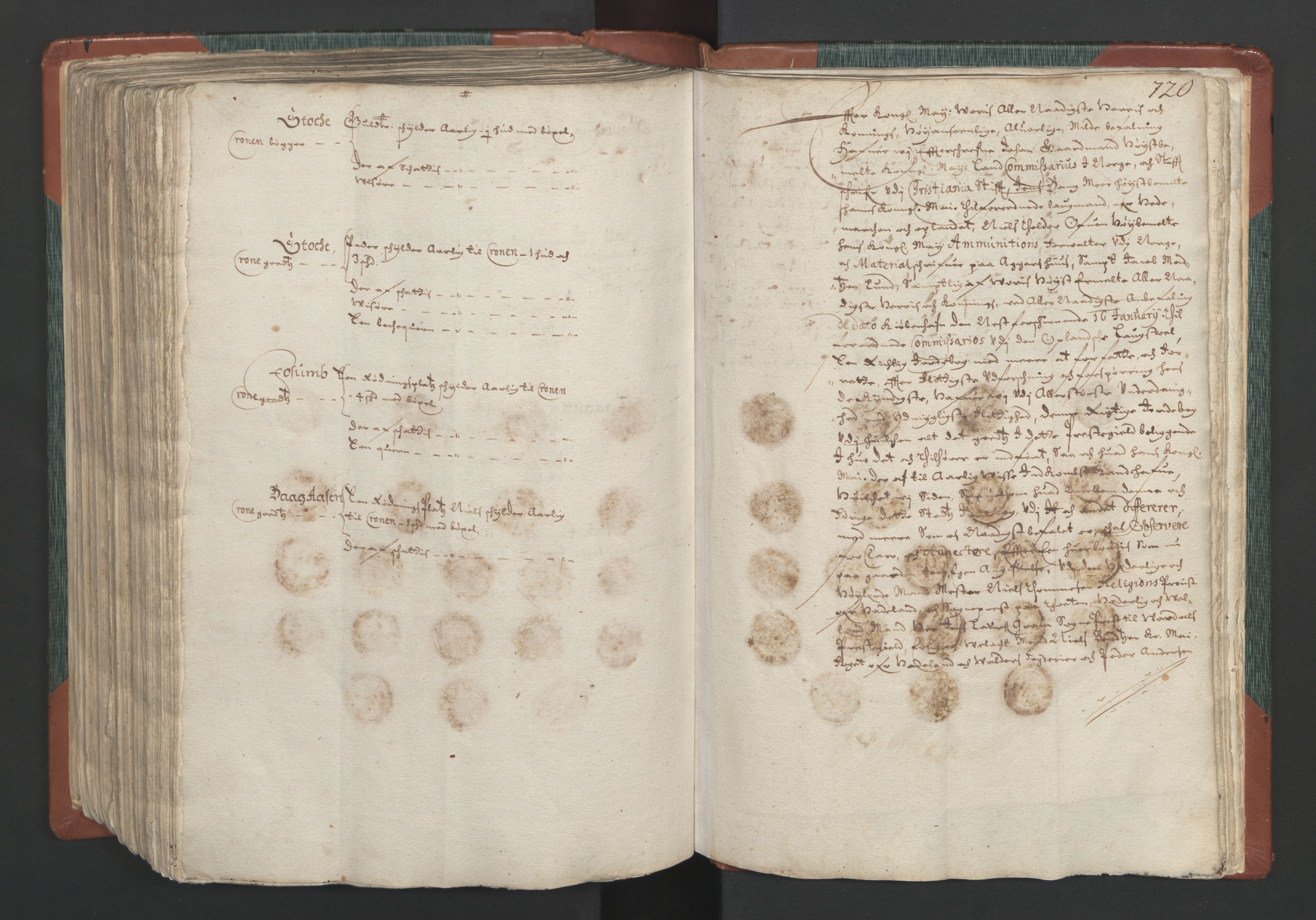Rentekammeret inntil 1814, Realistisk ordnet avdeling, AV/RA-EA-4070/L/L0009: Oppland lagdømme. Alminnelig jordebok med skatteligning for Solør, Østerdal, Hadeland og Valdres., 1661, p. 719b-720a