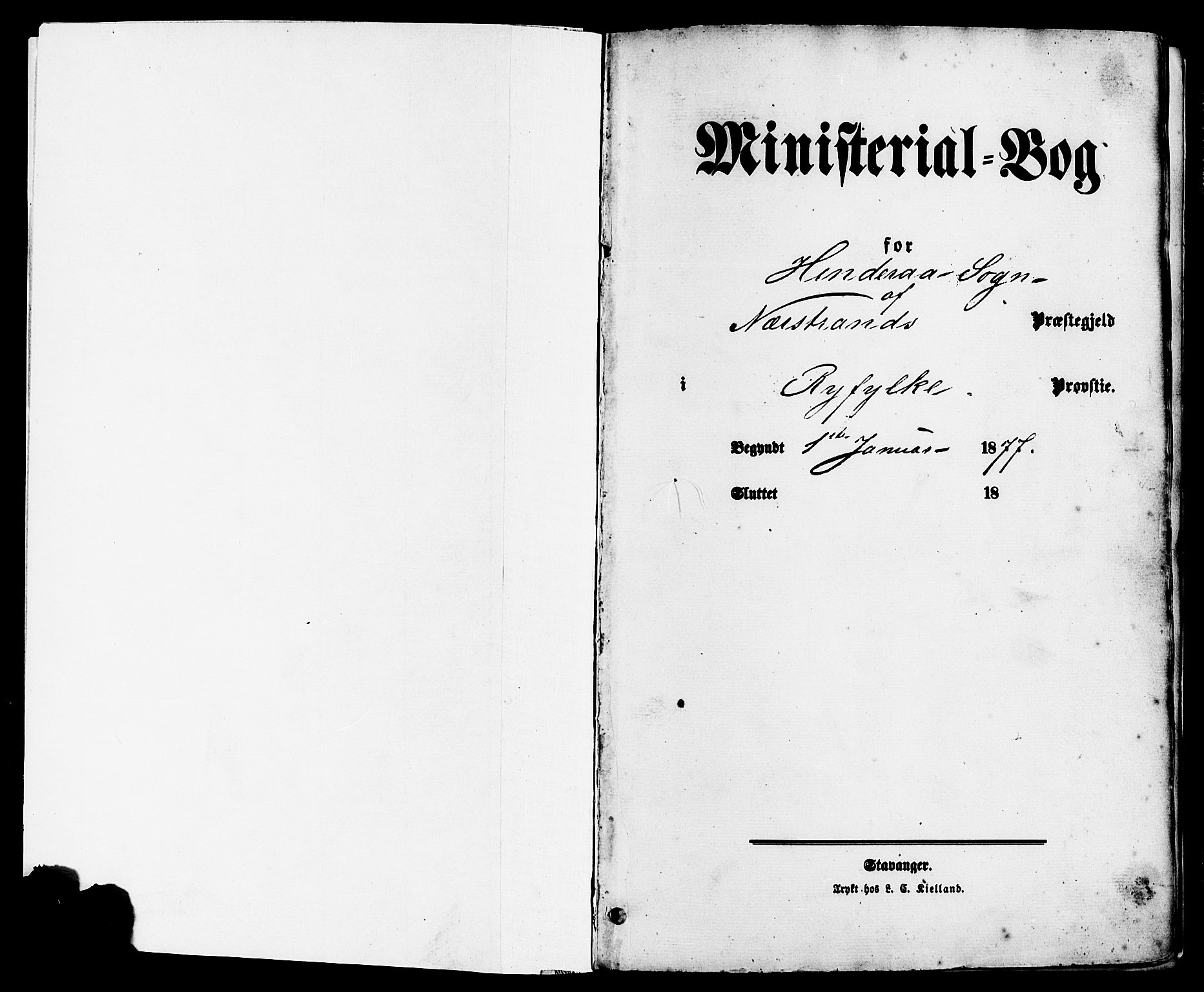 Nedstrand sokneprestkontor, AV/SAST-A-101841/01/IV: Parish register (official) no. A 11, 1877-1887