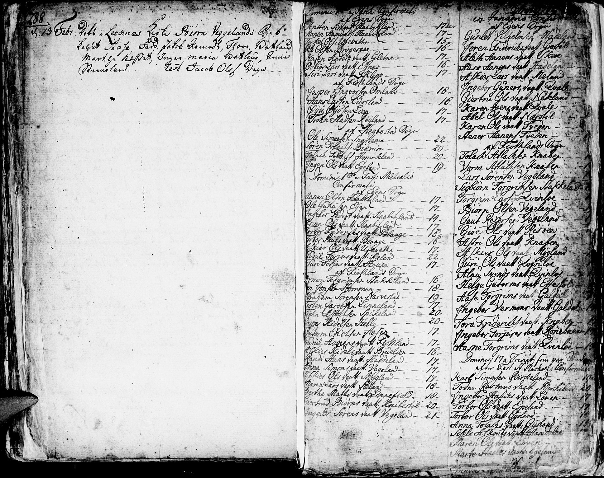Hægebostad sokneprestkontor, SAK/1111-0024/F/Fa/Faa/L0001: Parish register (official) no. A 1 /1, 1760-1820, p. 295