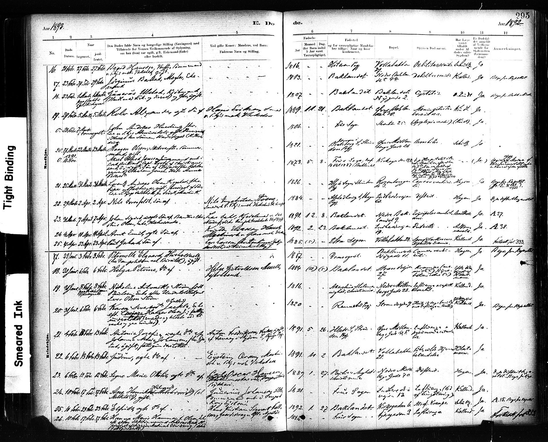 Ministerialprotokoller, klokkerbøker og fødselsregistre - Sør-Trøndelag, SAT/A-1456/604/L0189: Parish register (official) no. 604A10, 1878-1892, p. 295
