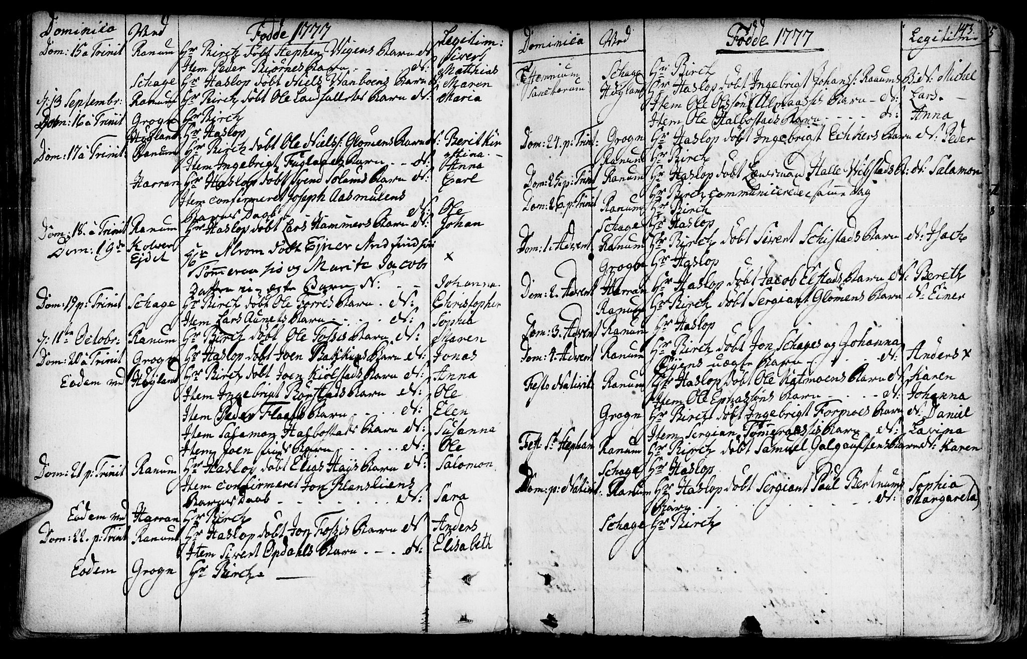 Ministerialprotokoller, klokkerbøker og fødselsregistre - Nord-Trøndelag, AV/SAT-A-1458/764/L0542: Parish register (official) no. 764A02, 1748-1779, p. 143