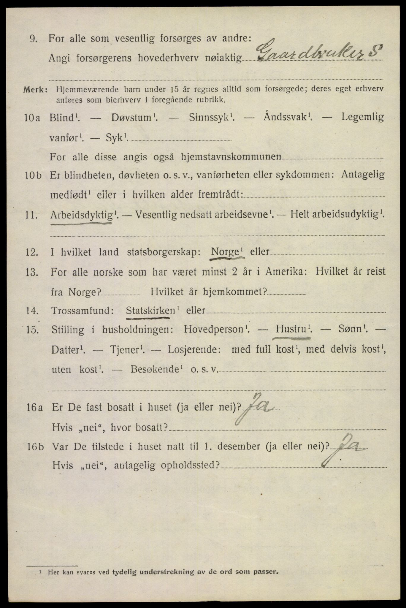 SAKO, 1920 census for Andebu, 1920, p. 3493