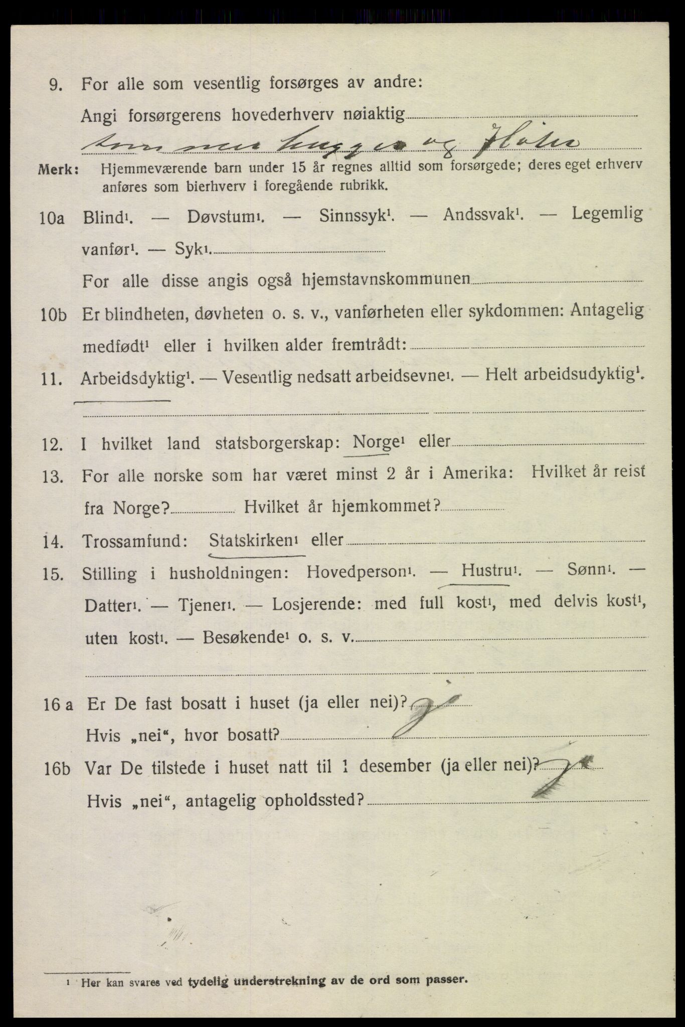 SAH, 1920 census for Heidal, 1920, p. 2357