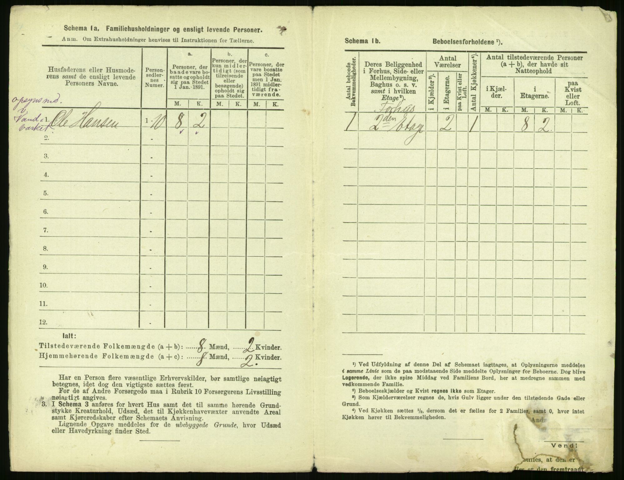 RA, 1891 census for 0301 Kristiania, 1891, p. 160322
