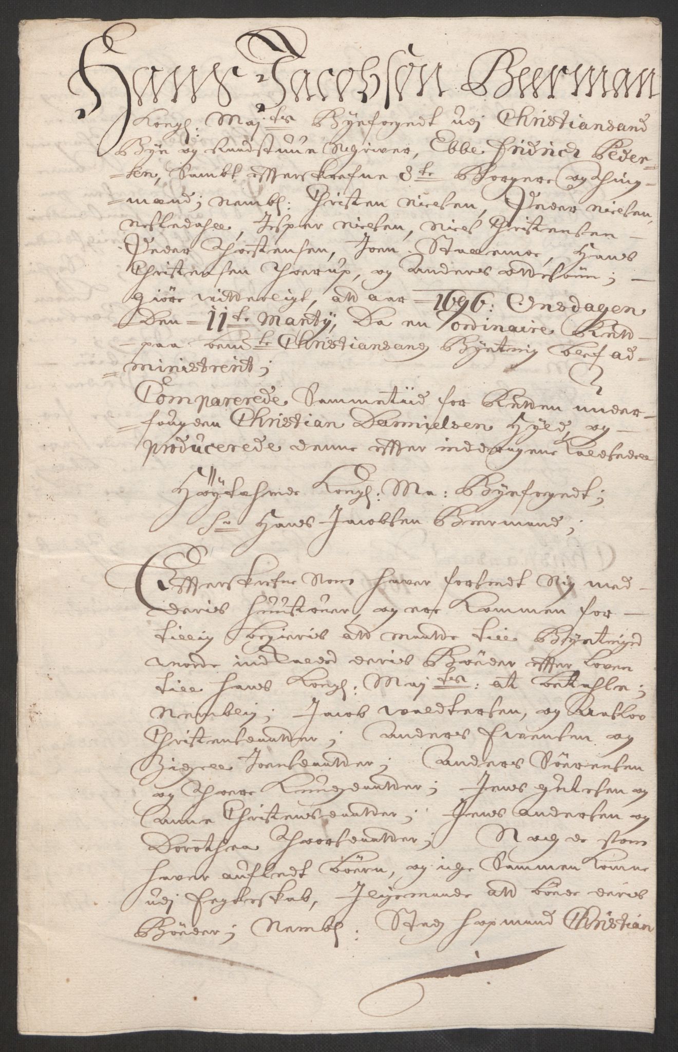 Rentekammeret inntil 1814, Reviderte regnskaper, Byregnskaper, AV/RA-EA-4066/R/Rm/L0285: [M18] Sikt og sakefall, 1681-1718, p. 232