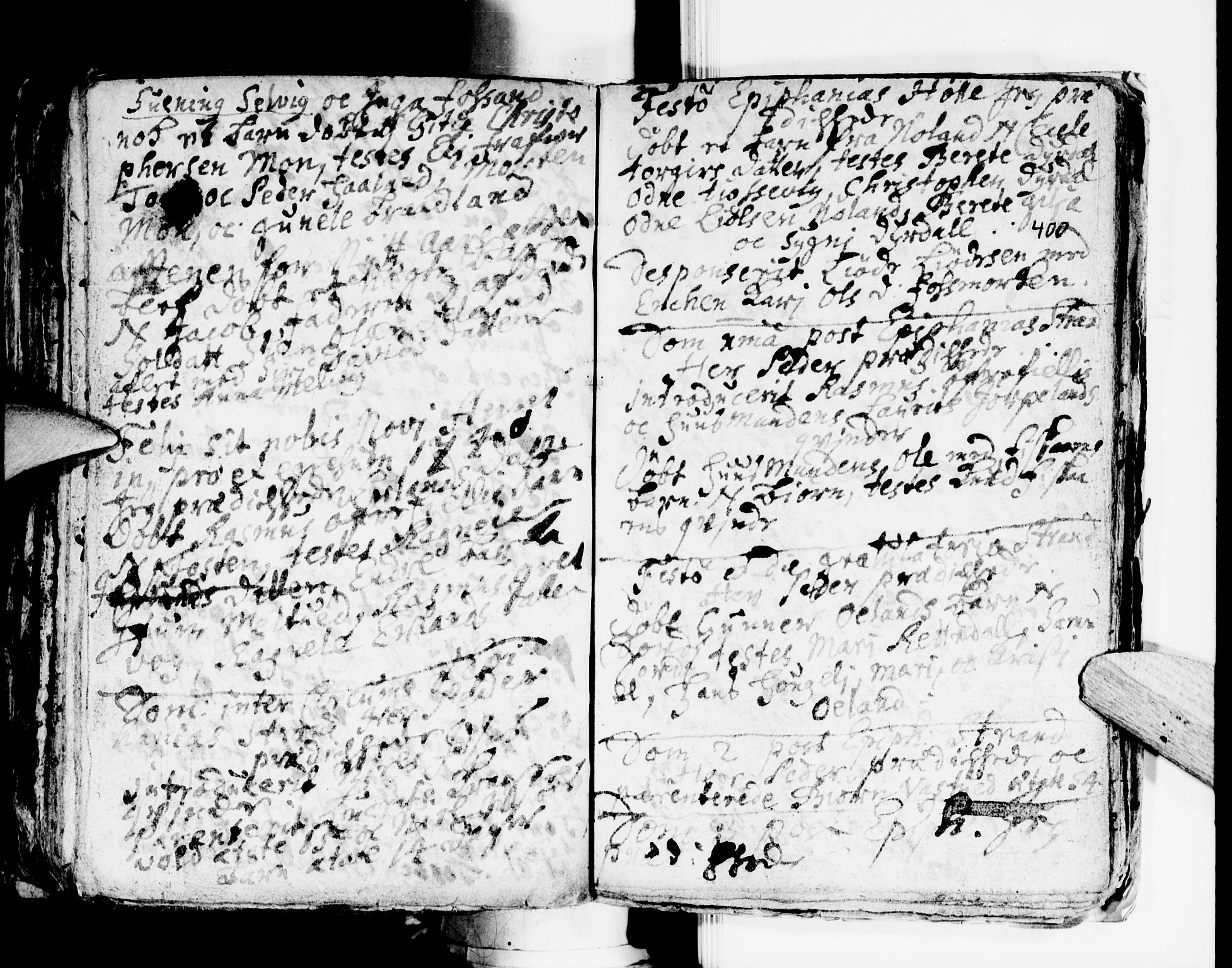 Strand sokneprestkontor, SAST/A-101828/H/Ha/Haa/L0001: Parish register (official) no. A 1, 1702-1745, p. 400