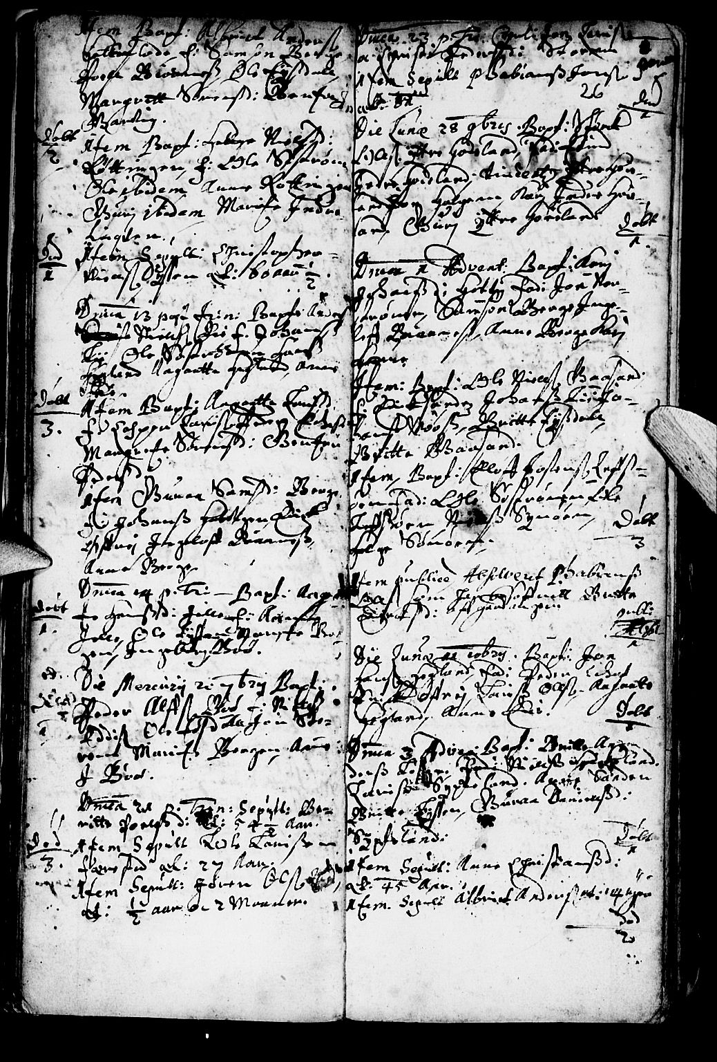 Os sokneprestembete, SAB/A-99929: Parish register (official) no. A 1, 1669-1722, p. 26