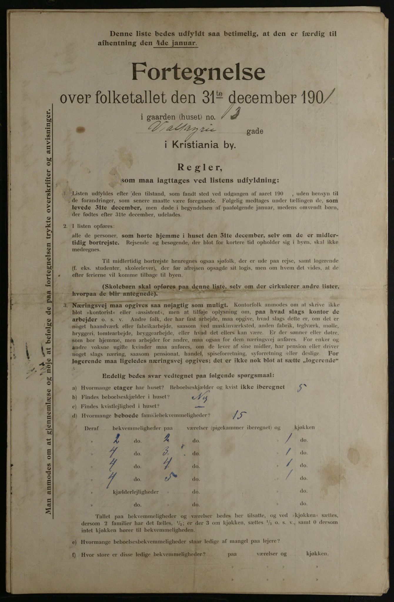 OBA, Municipal Census 1901 for Kristiania, 1901, p. 18679