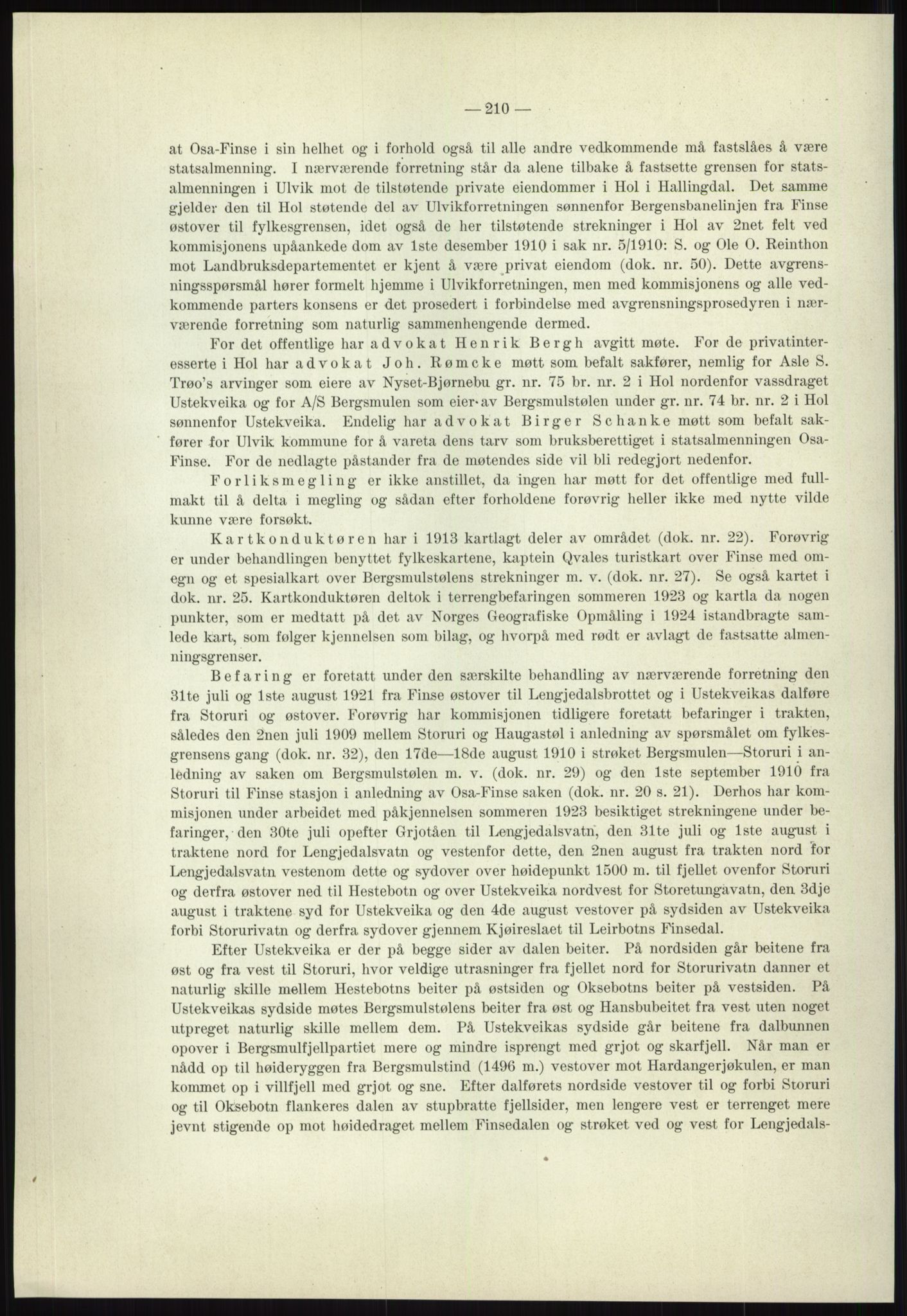 Høyfjellskommisjonen, AV/RA-S-1546/X/Xa/L0001: Nr. 1-33, 1909-1953, p. 816