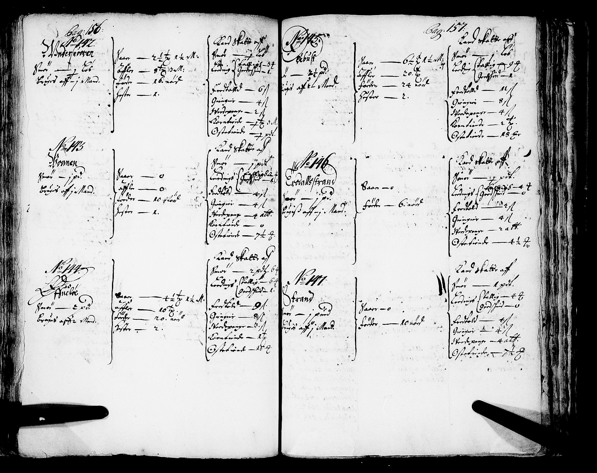 Rentekammeret inntil 1814, Realistisk ordnet avdeling, AV/RA-EA-4070/N/Nb/Nba/L0043: Sunnfjord fogderi, 1667, p. 156-157