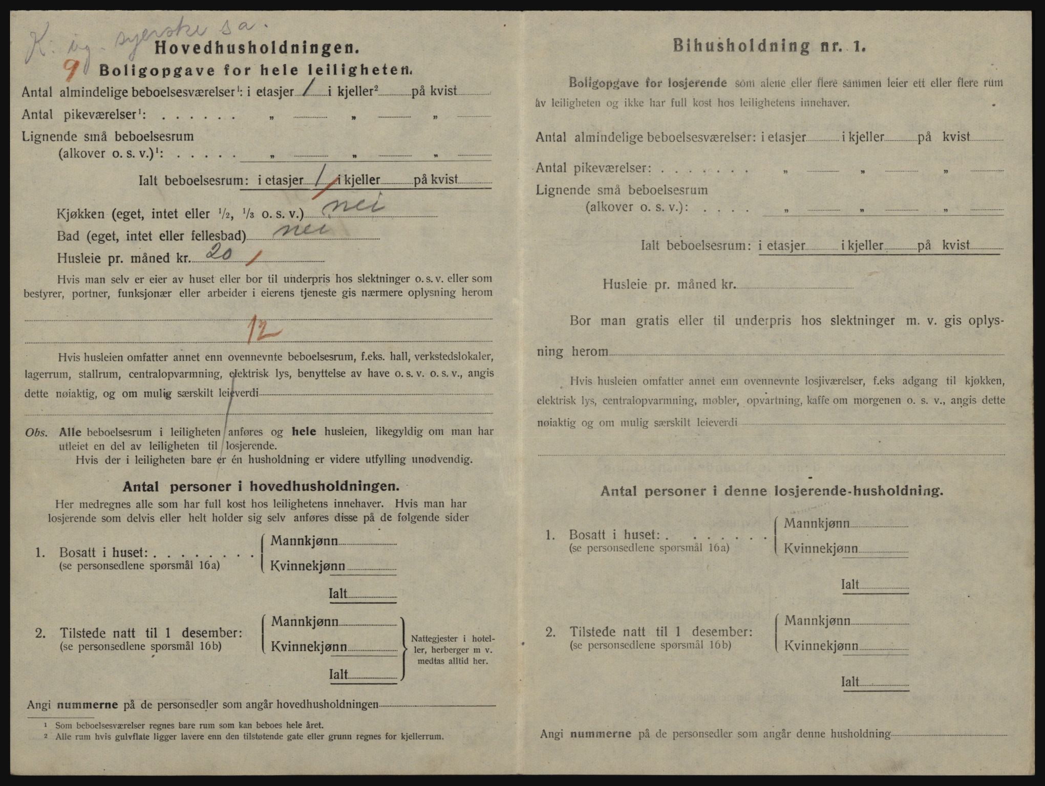 SATØ, 1920 census for Vardø, 1920, p. 1130