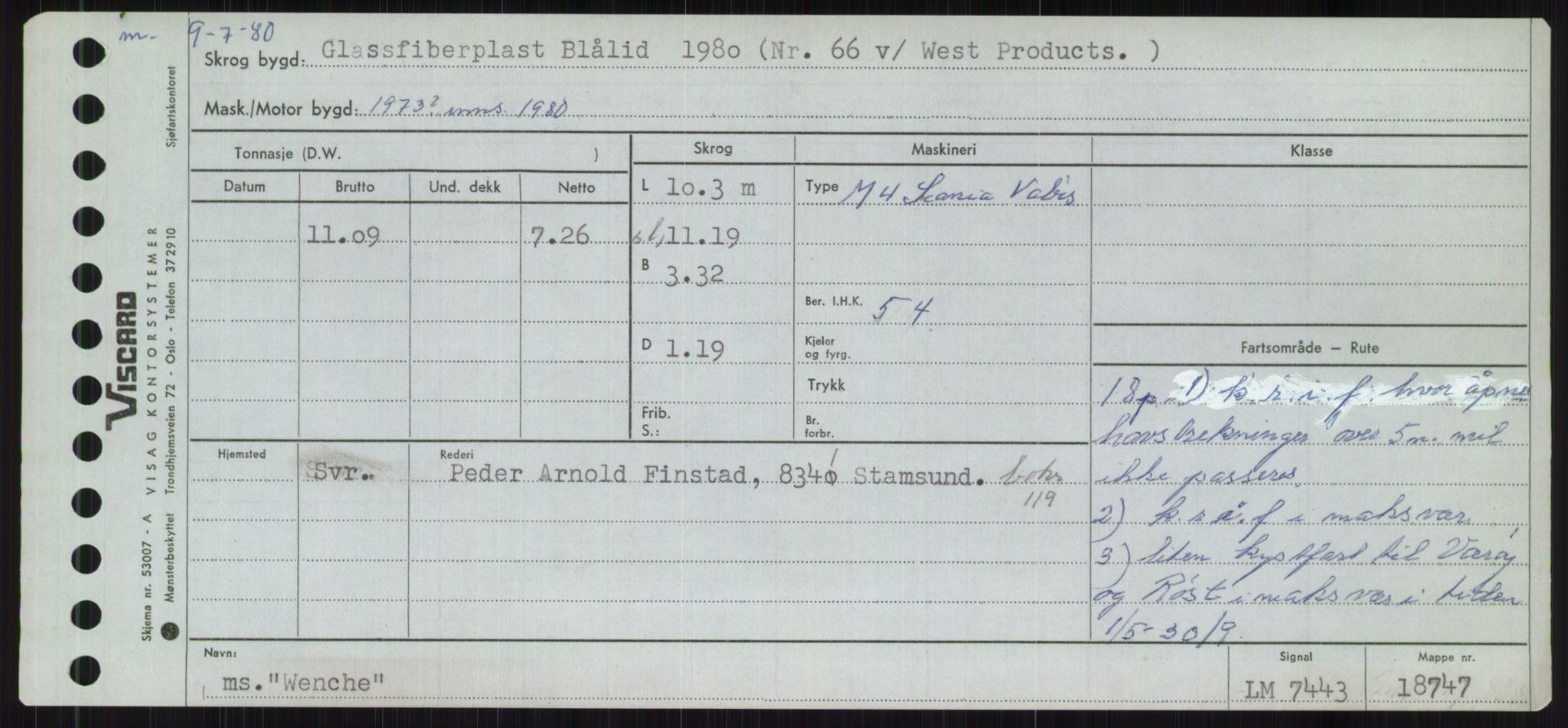 Sjøfartsdirektoratet med forløpere, Skipsmålingen, AV/RA-S-1627/H/Ha/L0006/0002: Fartøy, Sver-Å / Fartøy, U-Å, p. 645