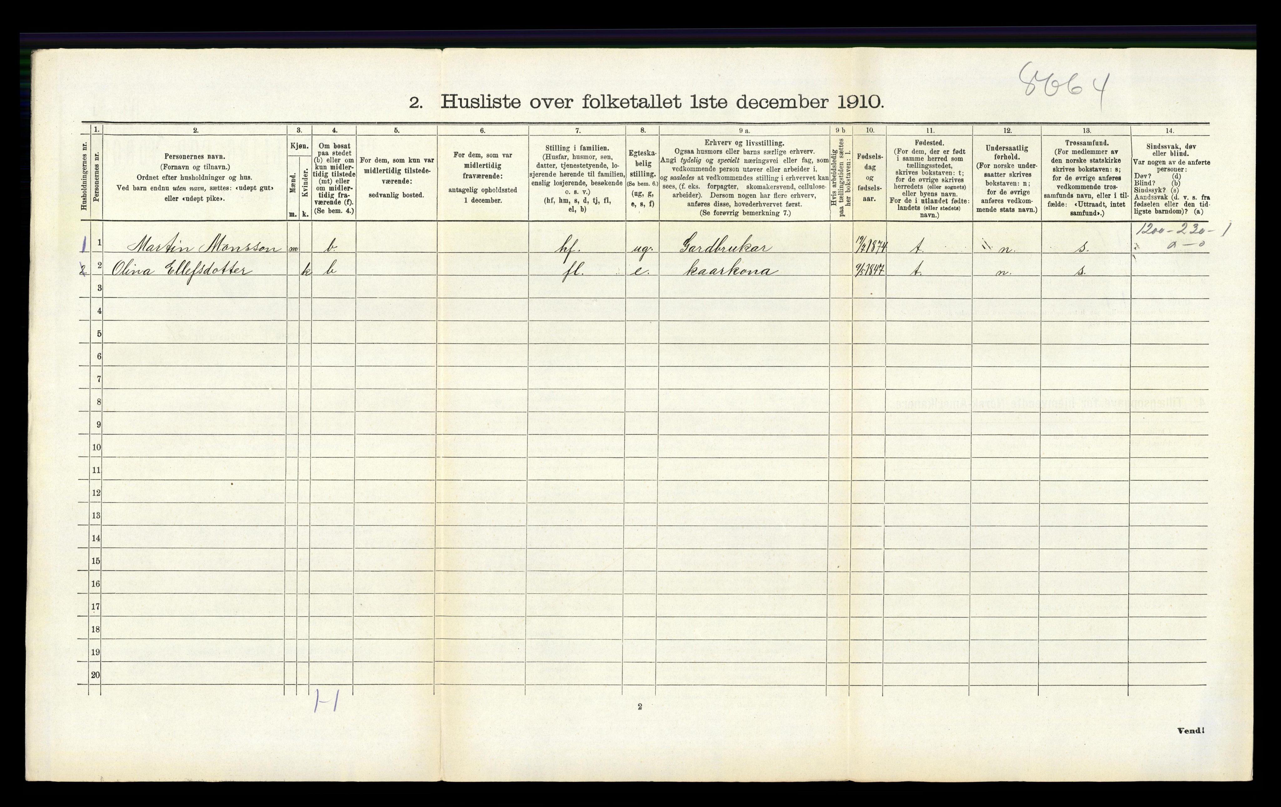 RA, 1910 census for Hamre, 1910, p. 135