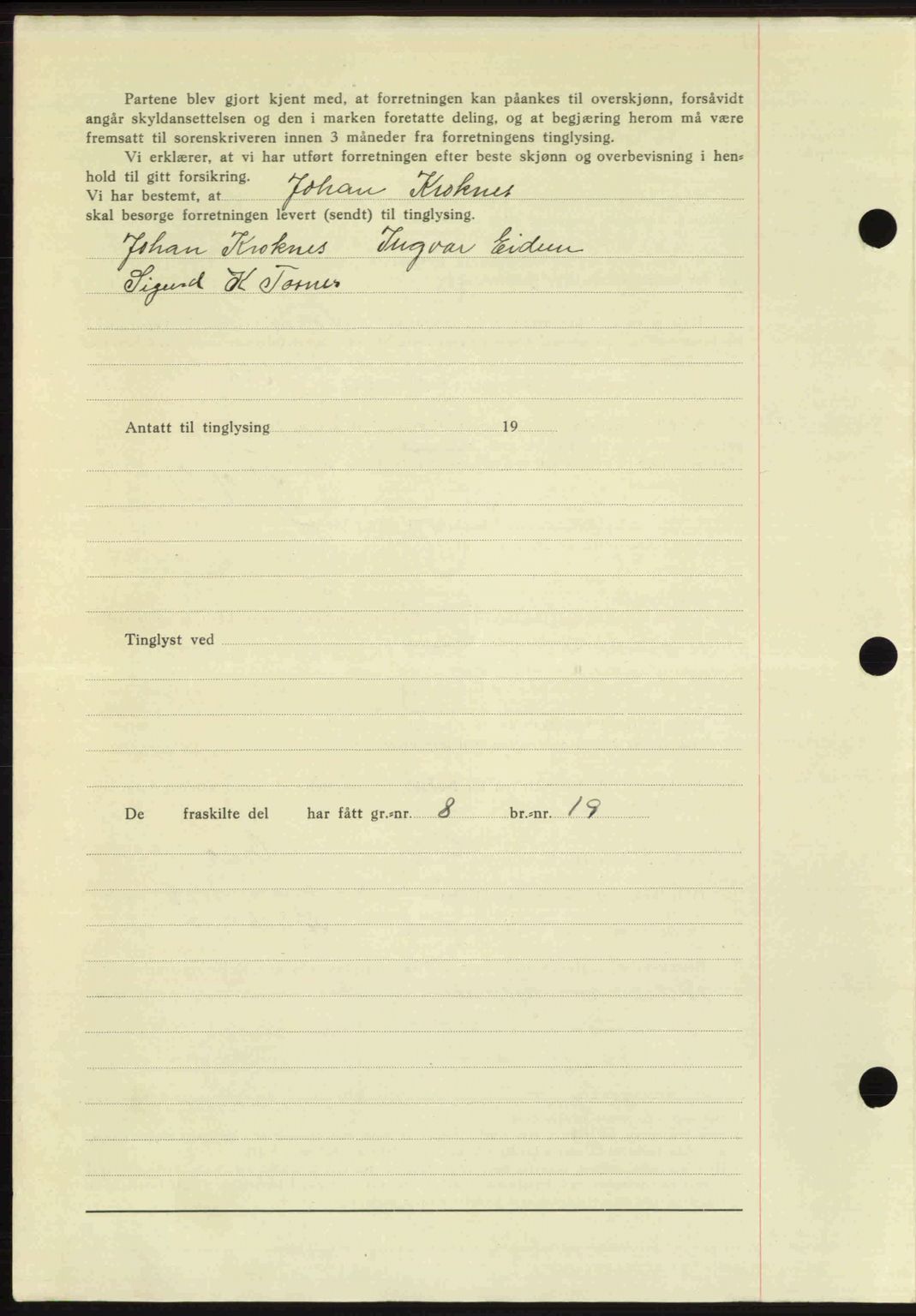 Romsdal sorenskriveri, AV/SAT-A-4149/1/2/2C: Mortgage book no. A22, 1947-1947, Diary no: : 643/1947