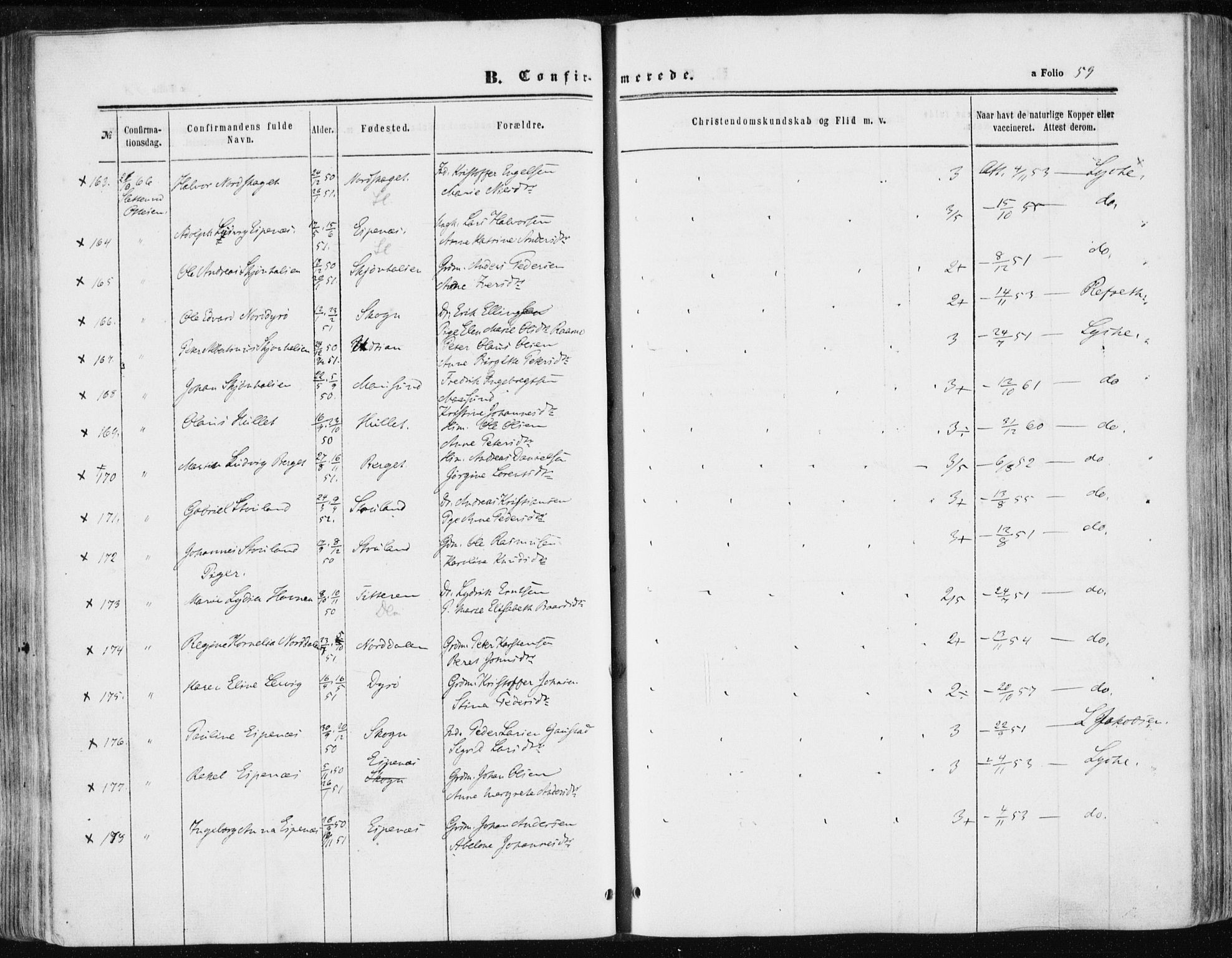 Ministerialprotokoller, klokkerbøker og fødselsregistre - Sør-Trøndelag, SAT/A-1456/634/L0531: Parish register (official) no. 634A07, 1861-1870, p. 59