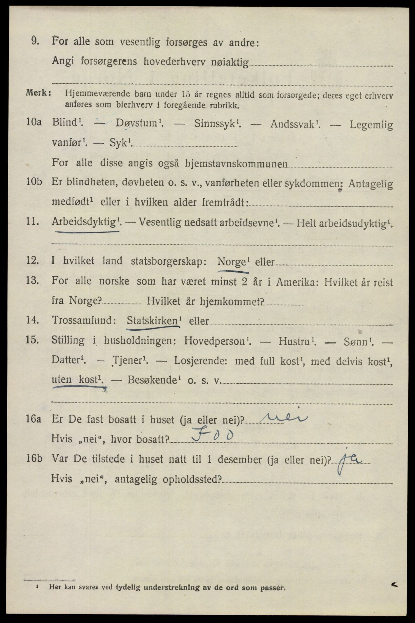 SAO, 1920 census for Spydeberg, 1920, p. 5114