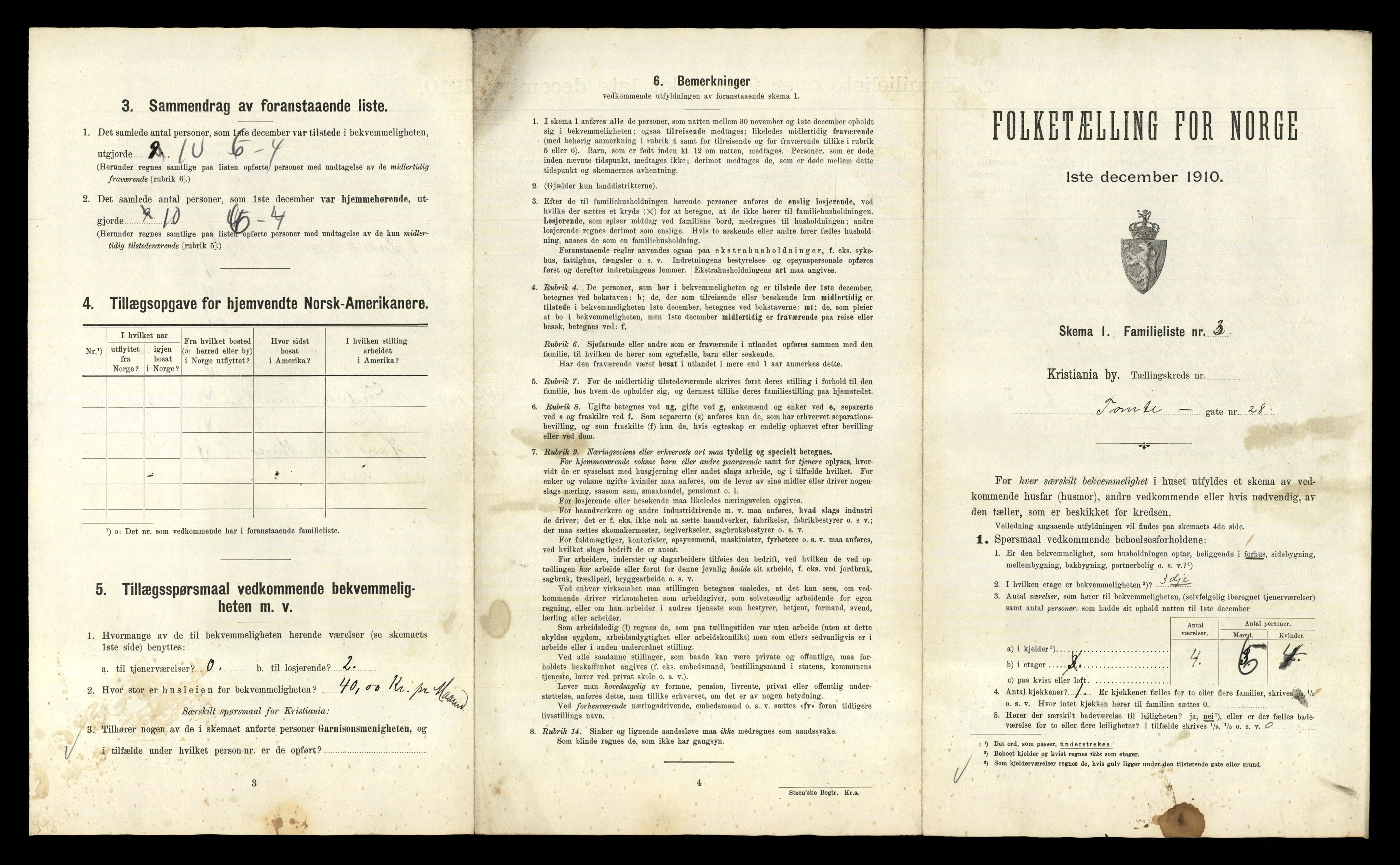 RA, 1910 census for Kristiania, 1910, p. 109253