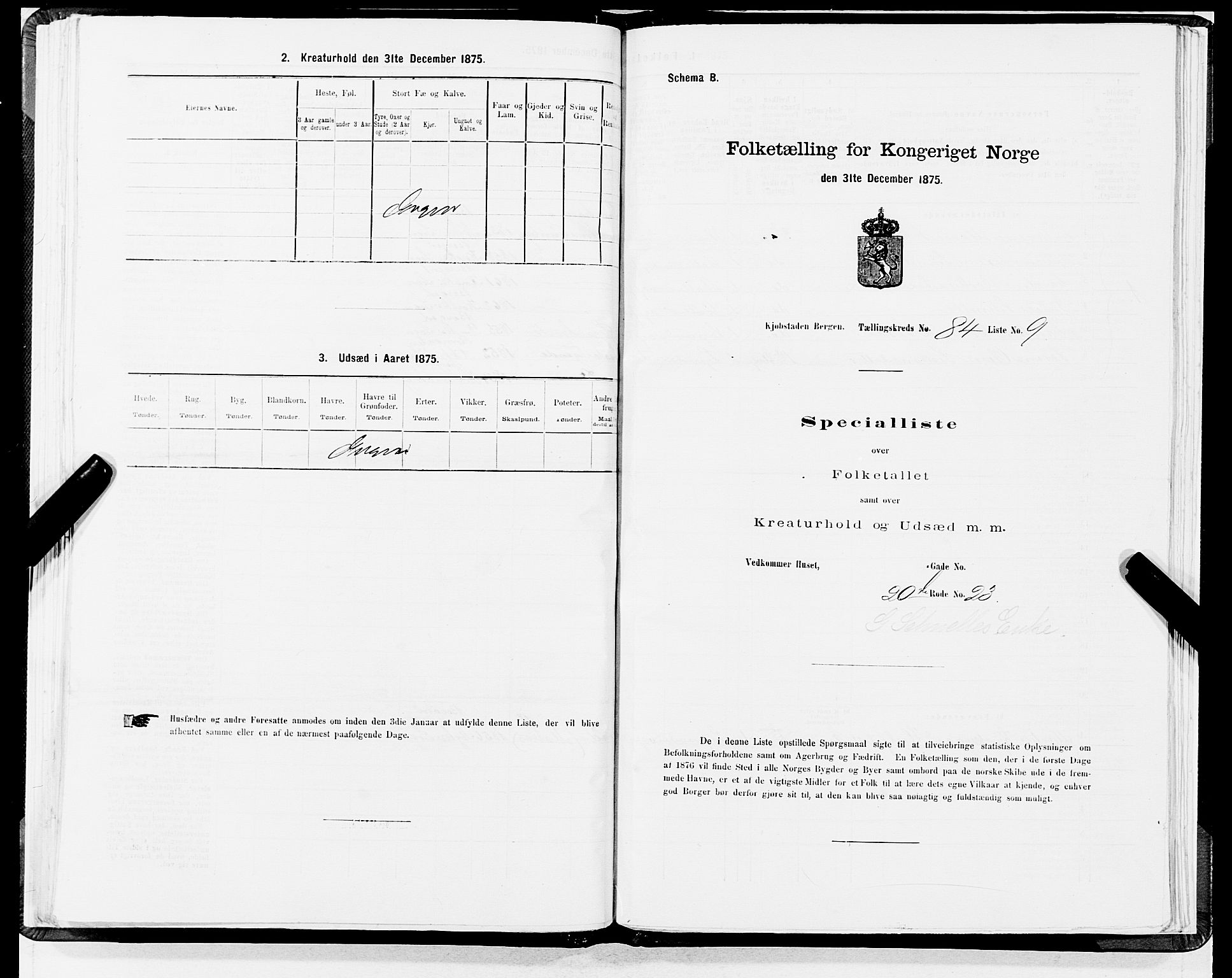 SAB, 1875 census for 1301 Bergen, 1875, p. 4519
