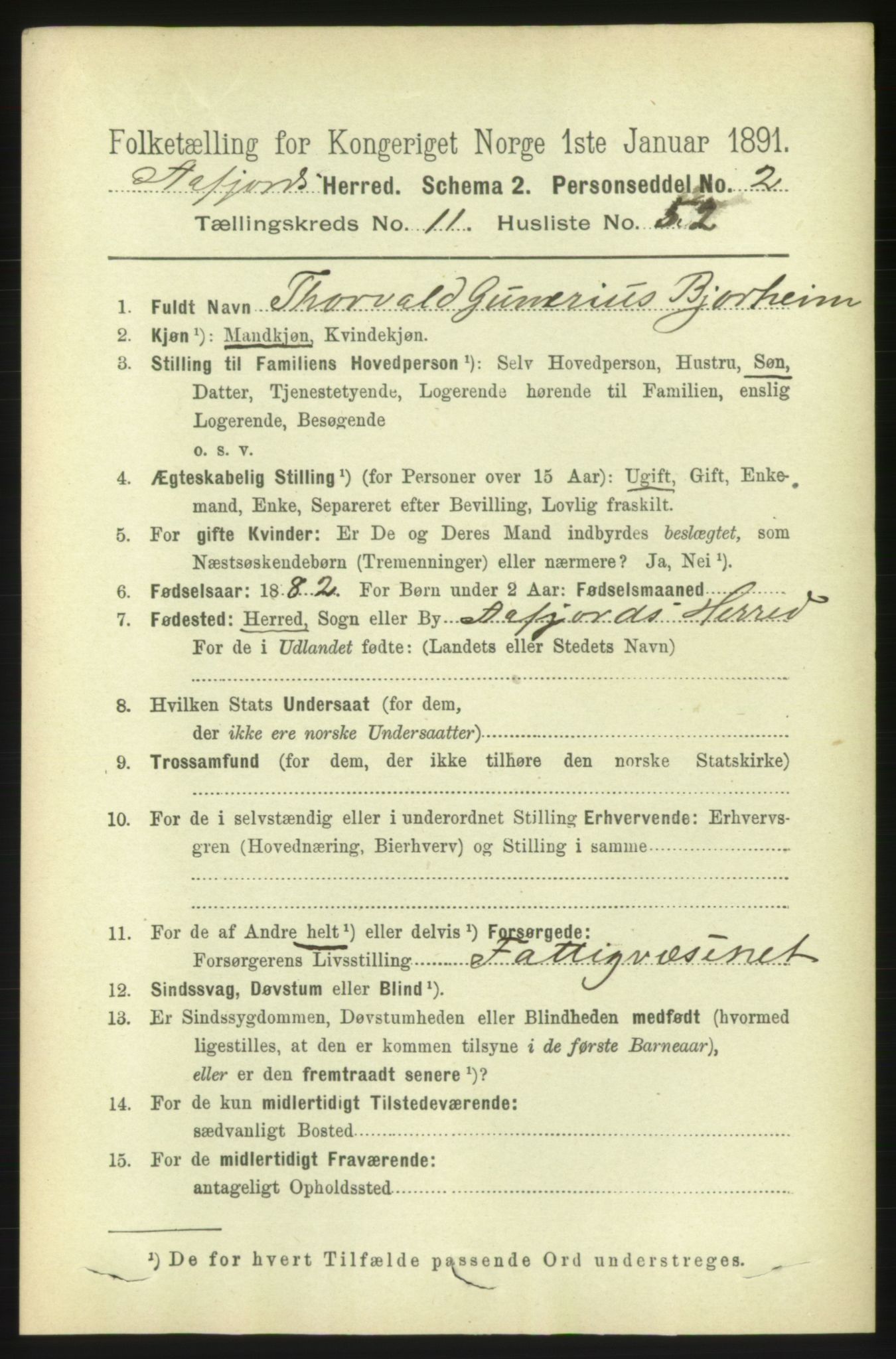 RA, 1891 census for 1630 Åfjord, 1891, p. 3672