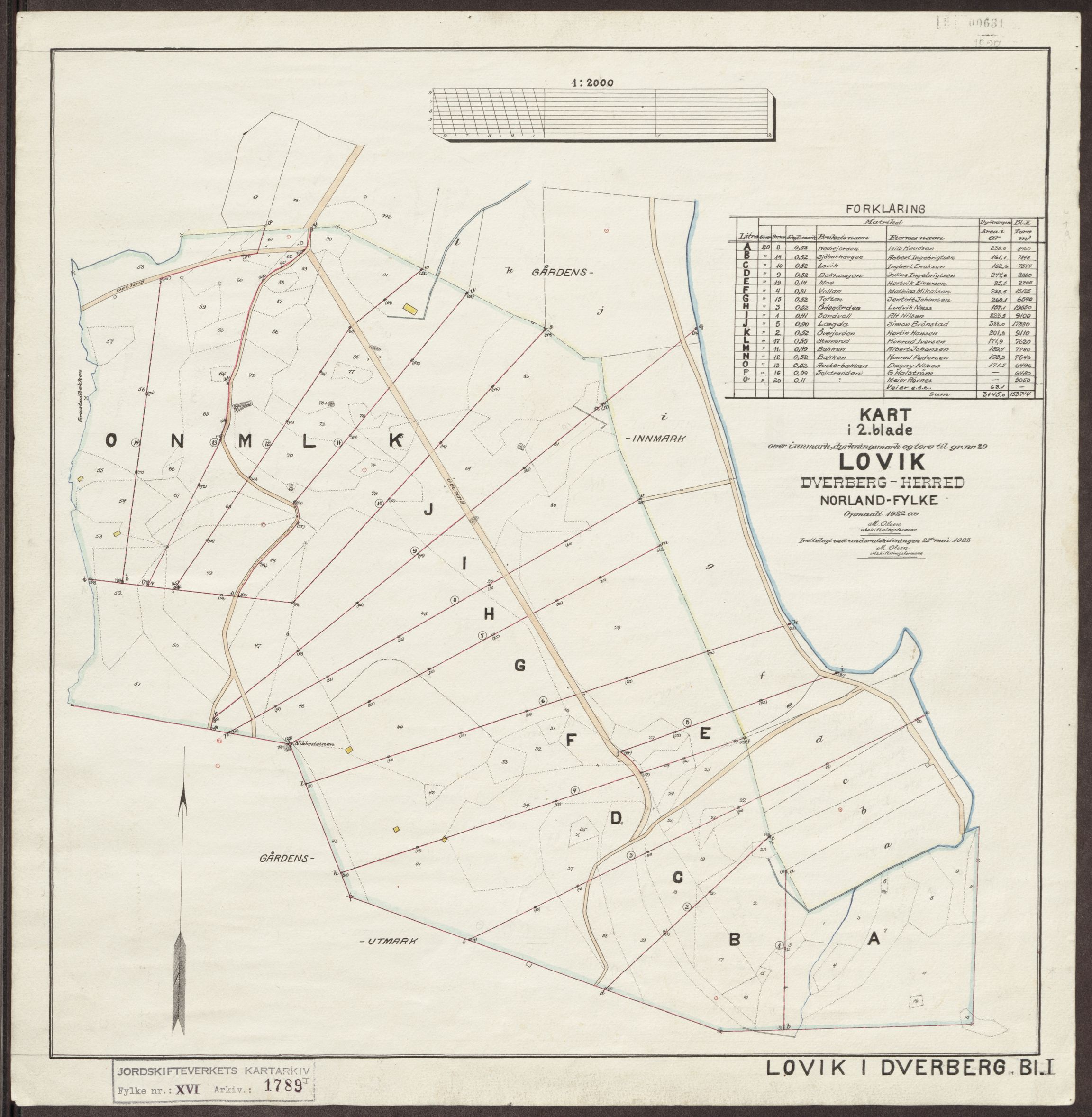 Jordskifteverkets kartarkiv, AV/RA-S-3929/T, 1859-1988, p. 2150