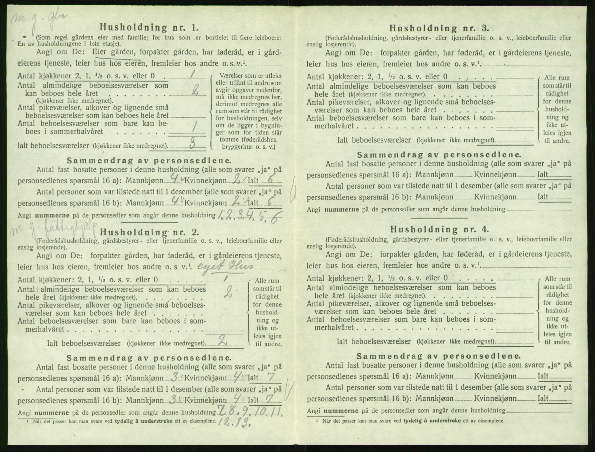 SAT, 1920 census for Ulstein, 1920, p. 553