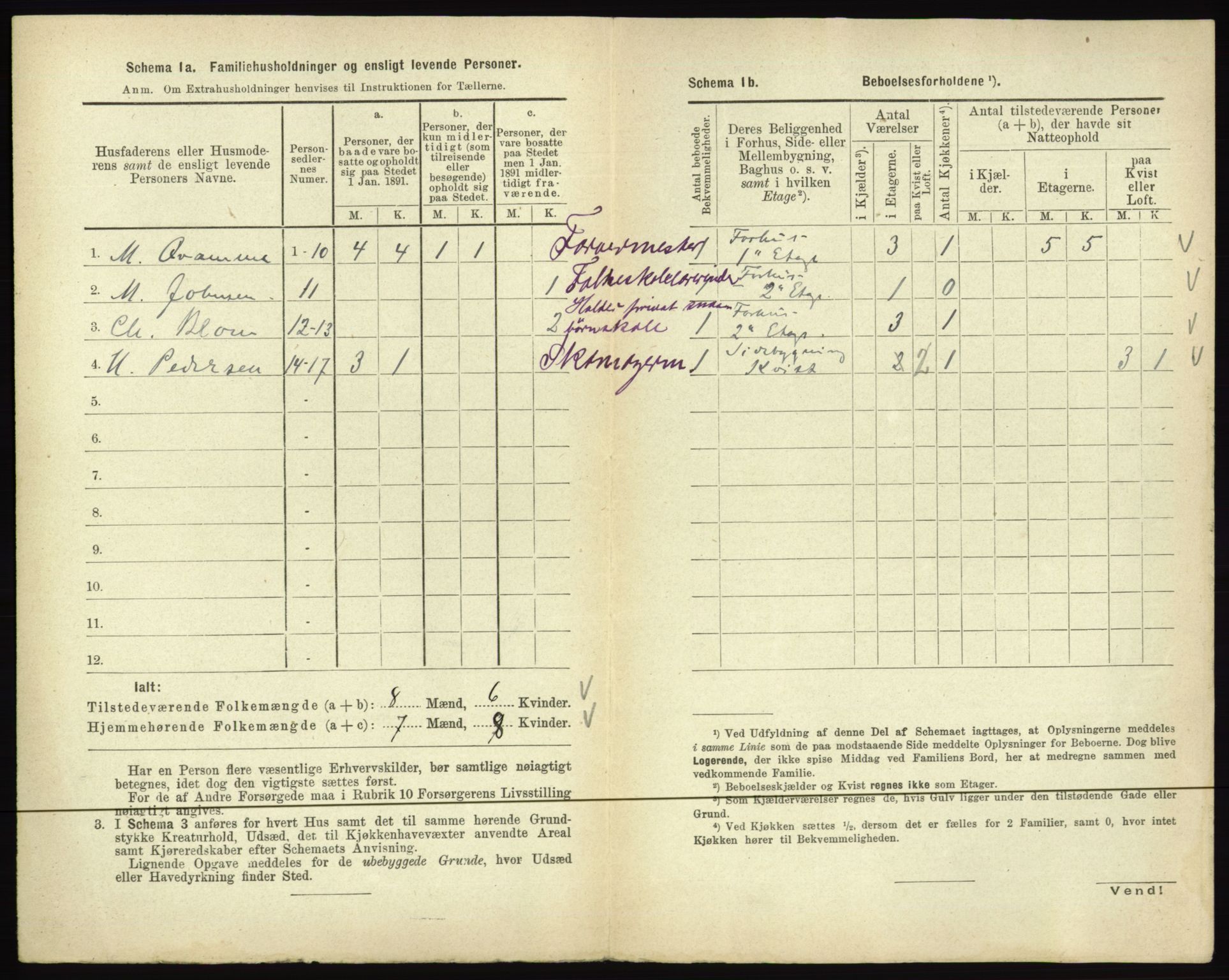 RA, 1891 census for 0502 Gjøvik, 1891, p. 169