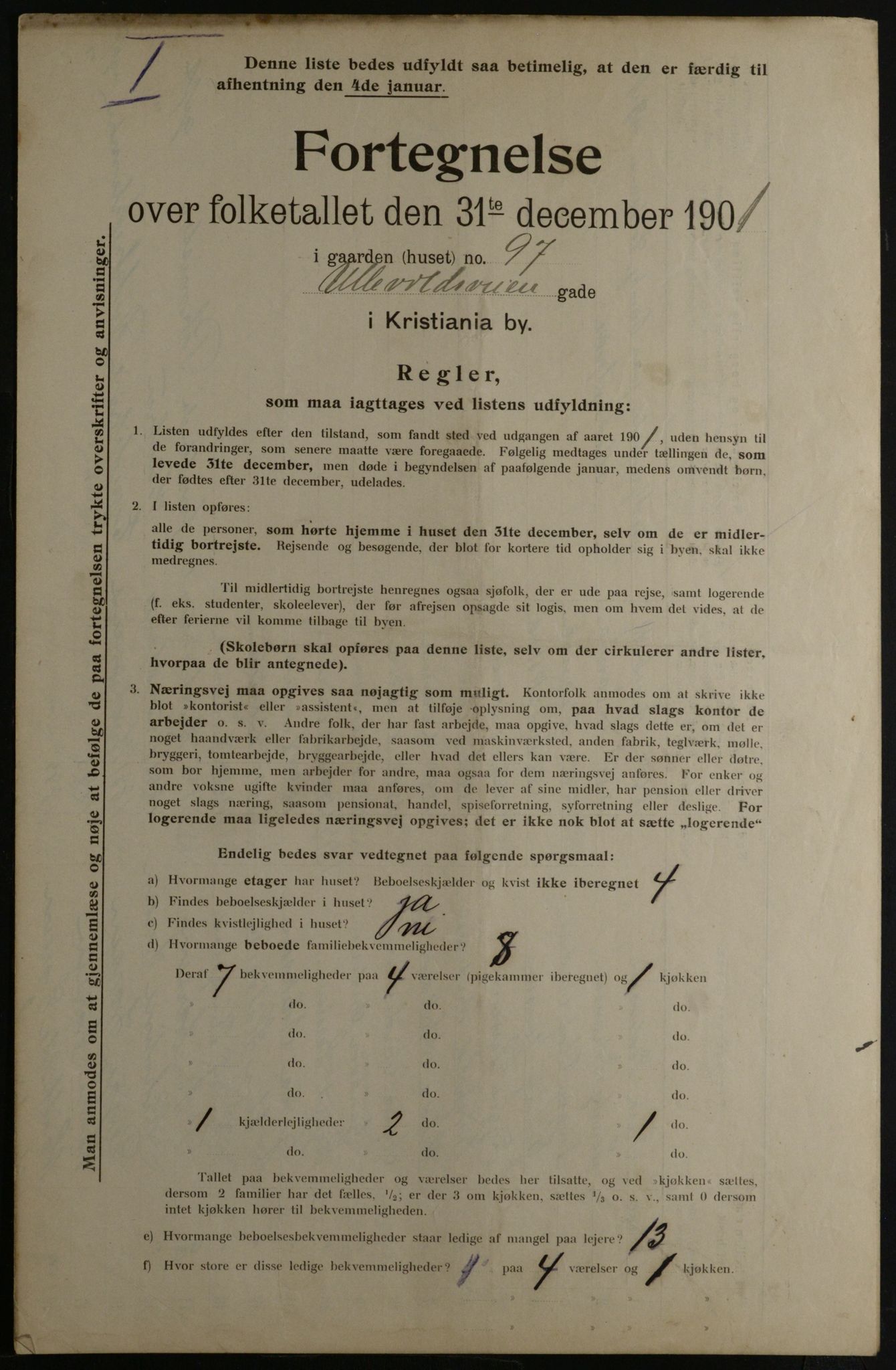 OBA, Municipal Census 1901 for Kristiania, 1901, p. 18244