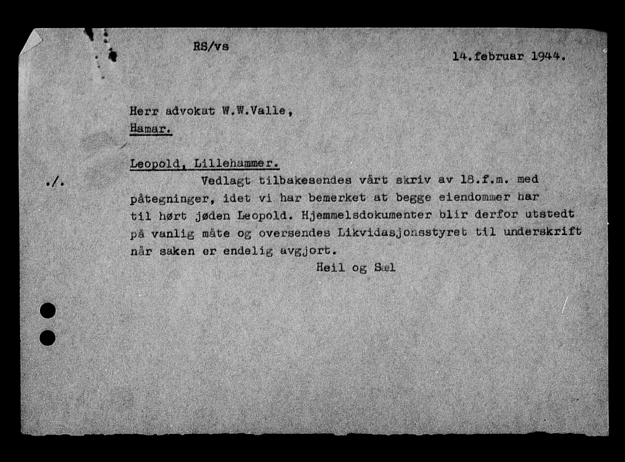 Justisdepartementet, Tilbakeføringskontoret for inndratte formuer, AV/RA-S-1564/H/Hc/Hcd/L1002: --, 1945-1947, p. 312