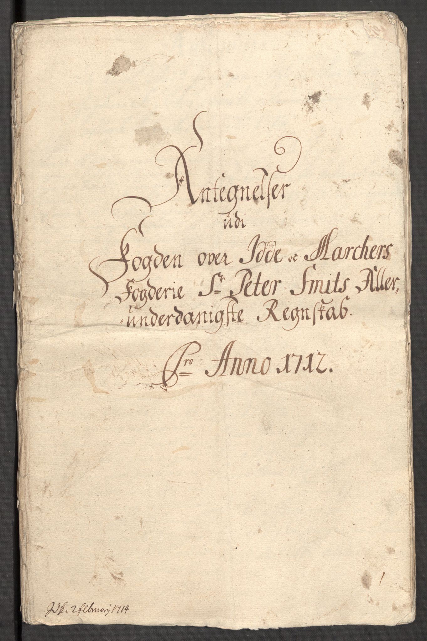 Rentekammeret inntil 1814, Reviderte regnskaper, Fogderegnskap, RA/EA-4092/R01/L0021: Fogderegnskap Idd og Marker, 1712, p. 269