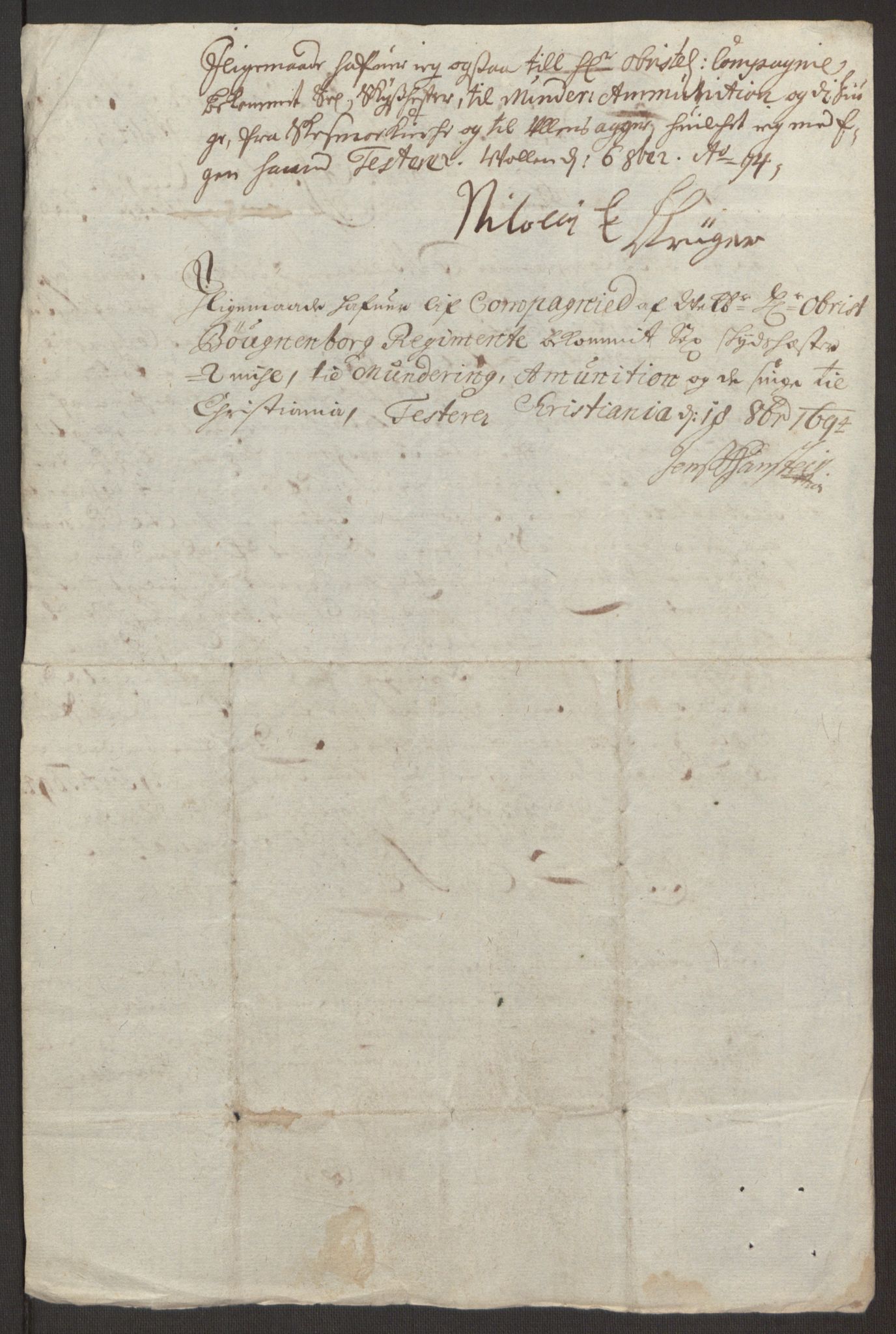 Rentekammeret inntil 1814, Reviderte regnskaper, Fogderegnskap, AV/RA-EA-4092/R11/L0579: Fogderegnskap Nedre Romerike, 1694-1695, p. 225