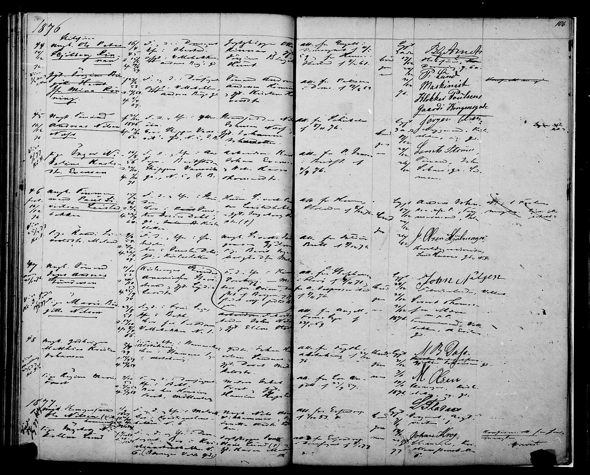 Ministerialprotokoller, klokkerbøker og fødselsregistre - Sør-Trøndelag, SAT/A-1456/604/L0187: Parish register (official) no. 604A08, 1847-1878, p. 106