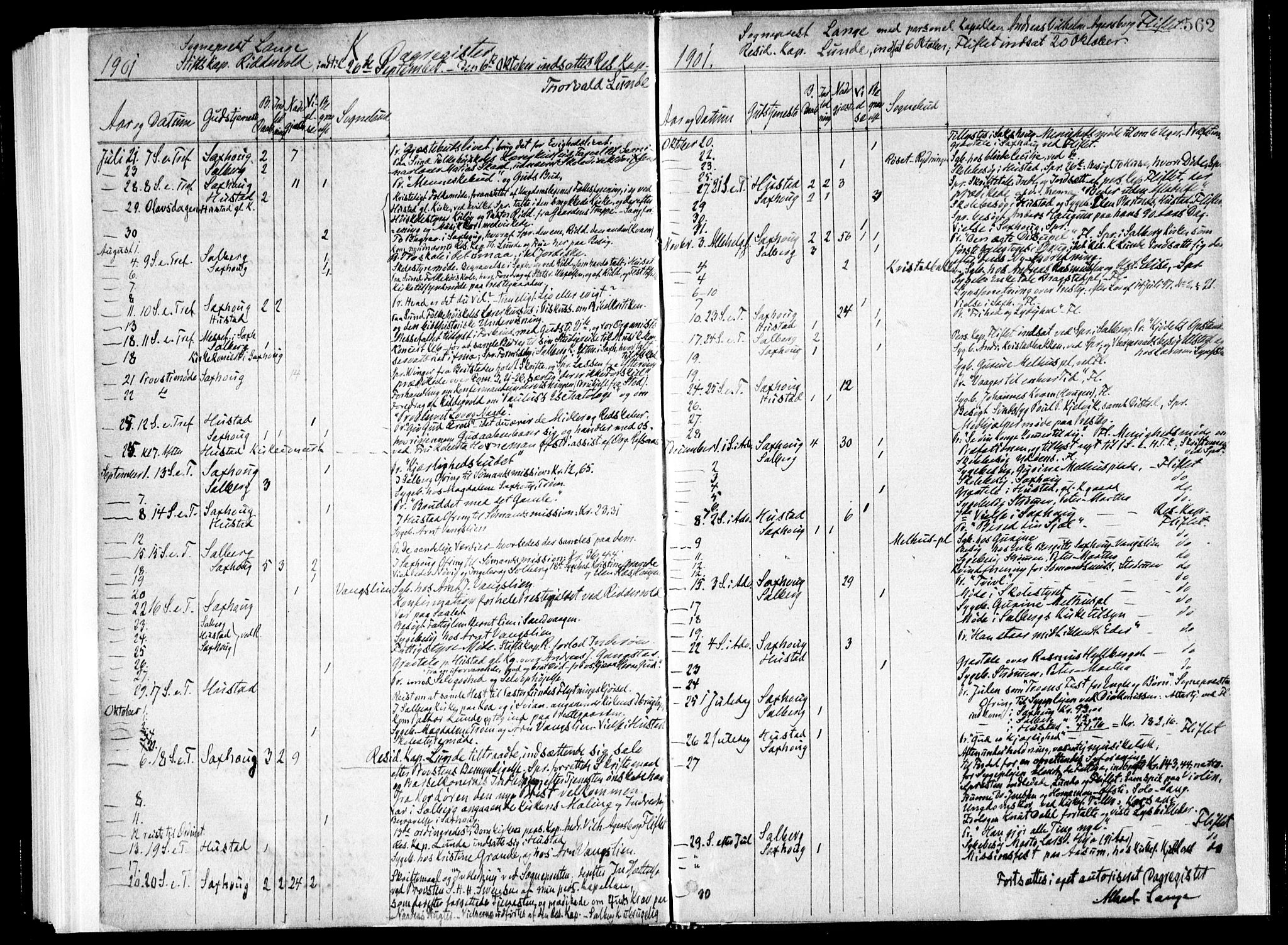 Ministerialprotokoller, klokkerbøker og fødselsregistre - Nord-Trøndelag, SAT/A-1458/730/L0285: Parish register (official) no. 730A10, 1879-1914, p. 562