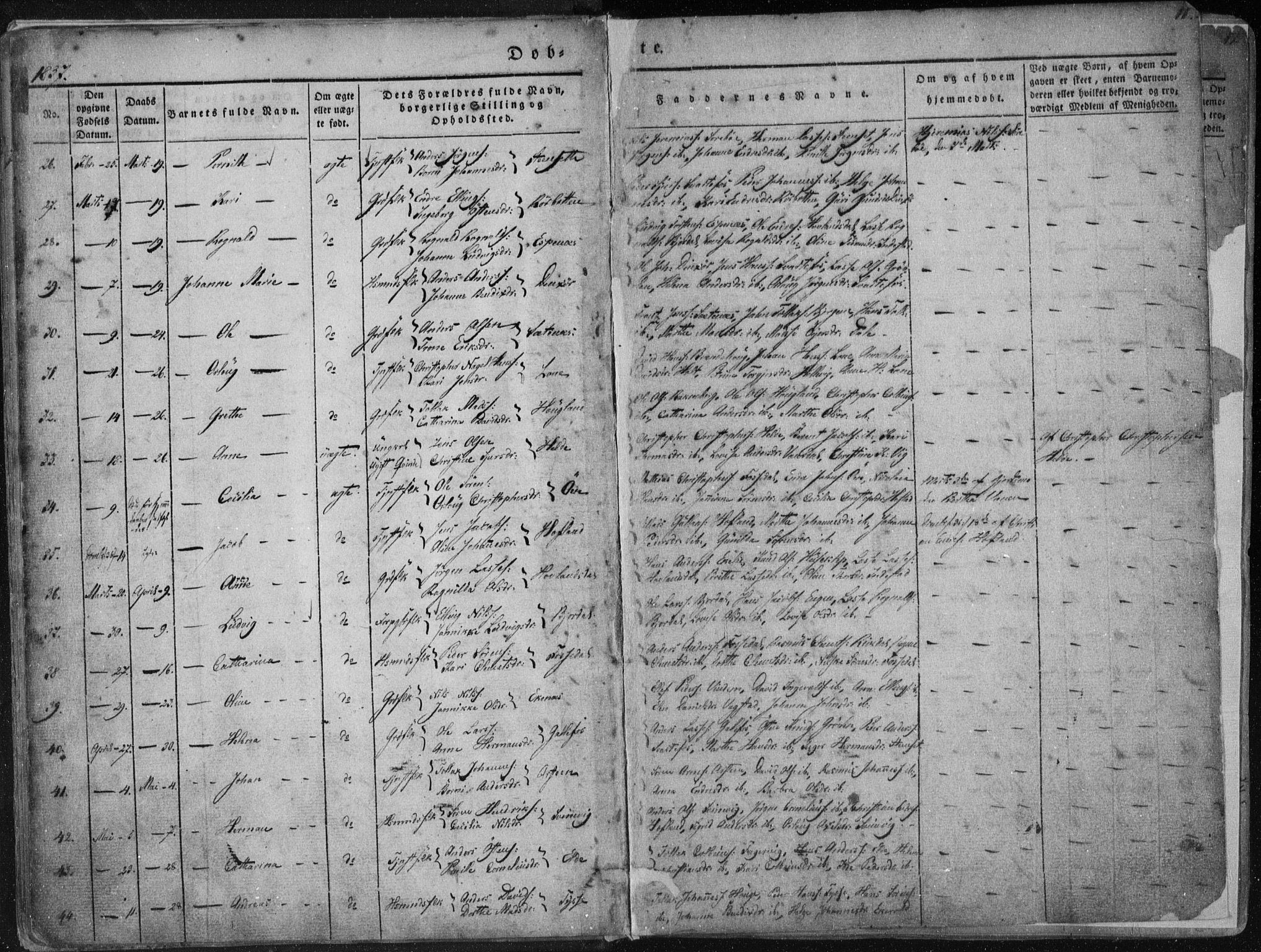 Fjaler sokneprestembete, SAB/A-79801/H/Haa/Haaa/L0006: Parish register (official) no. A 6, 1835-1884, p. 11