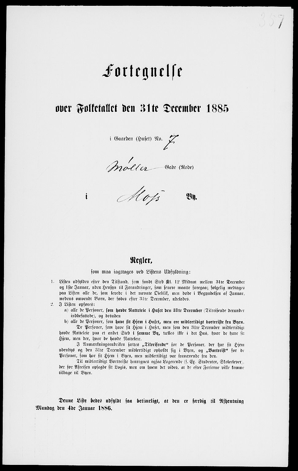 RA, 1885 census for 0104 Moss, 1885, p. 774
