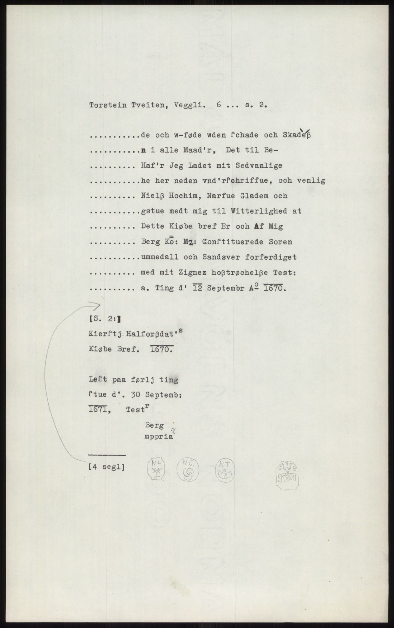 Samlinger til kildeutgivelse, Diplomavskriftsamlingen, AV/RA-EA-4053/H/Ha, p. 389