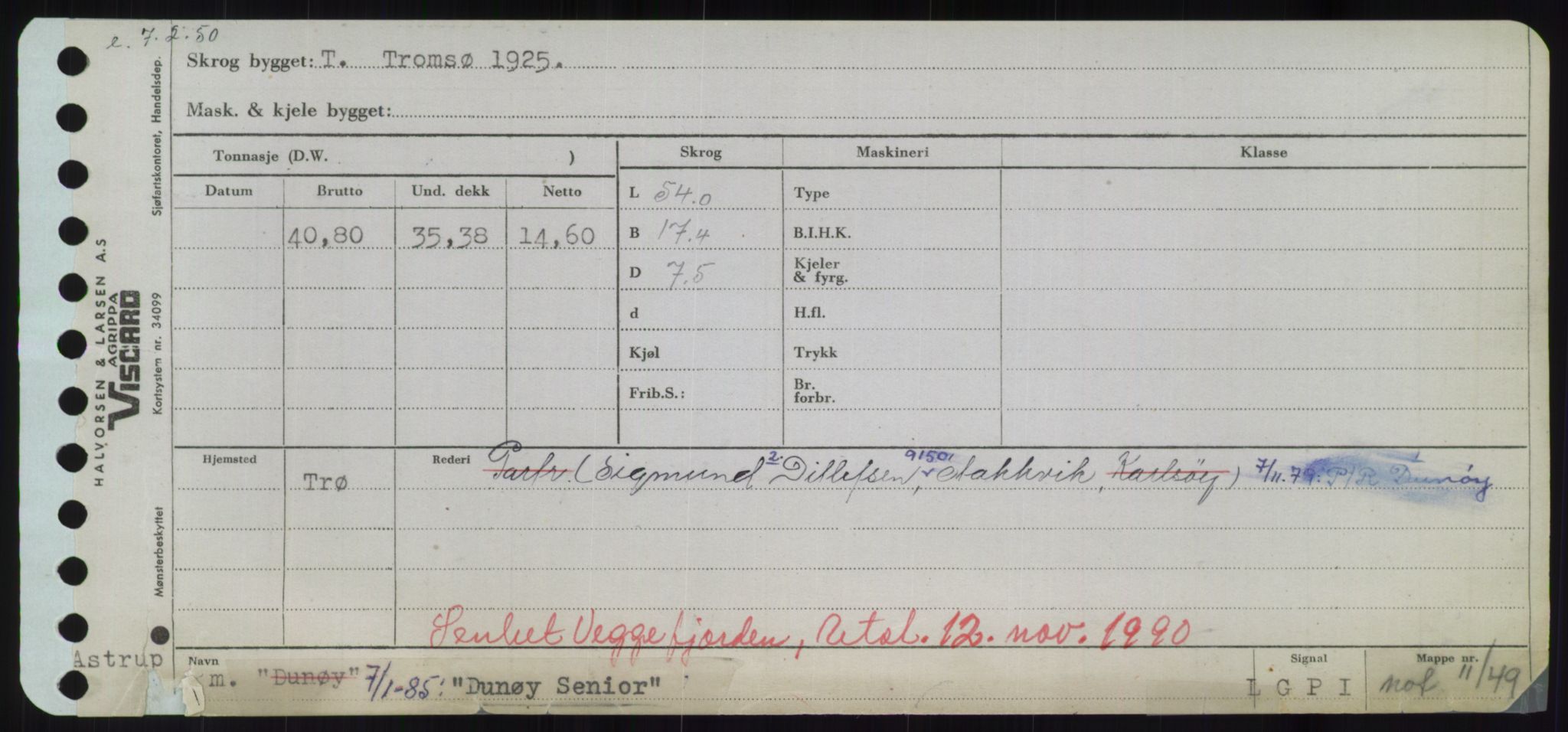 Sjøfartsdirektoratet med forløpere, Skipsmålingen, AV/RA-S-1627/H/Hd/L0008: Fartøy, C-D, p. 699